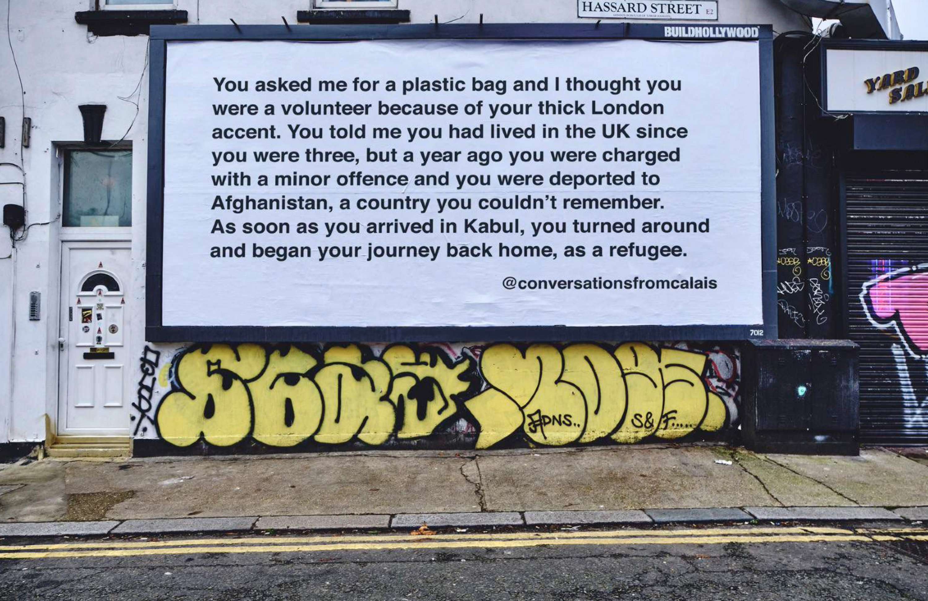 Conversations From Calais Billboards by Mathilda Della Torre
