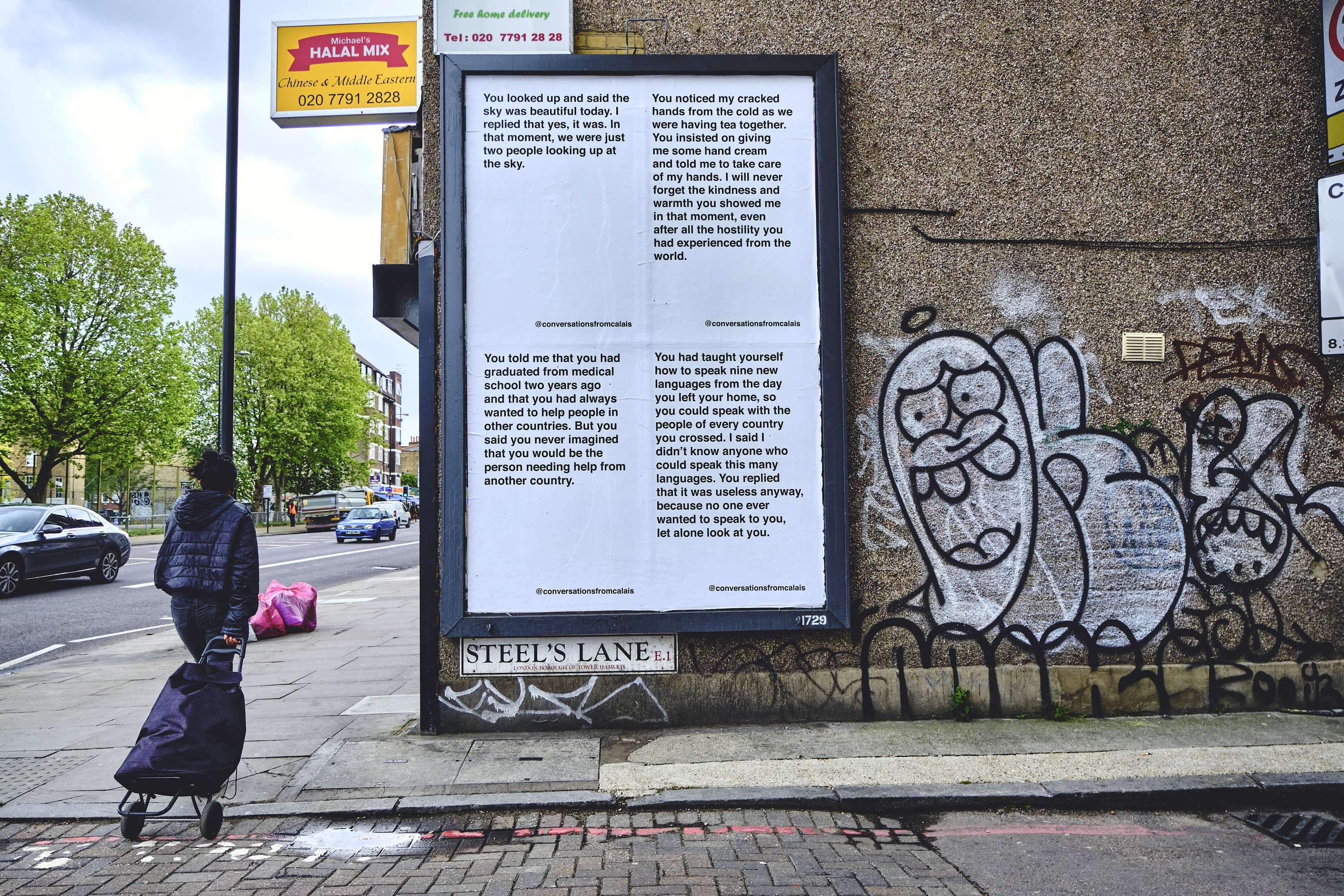 Conversations From Calais Billboards by Mathilda Della Torre