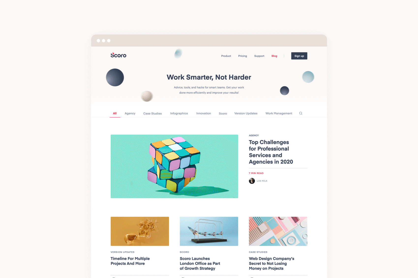 Scoro Website by Stu Dowson
