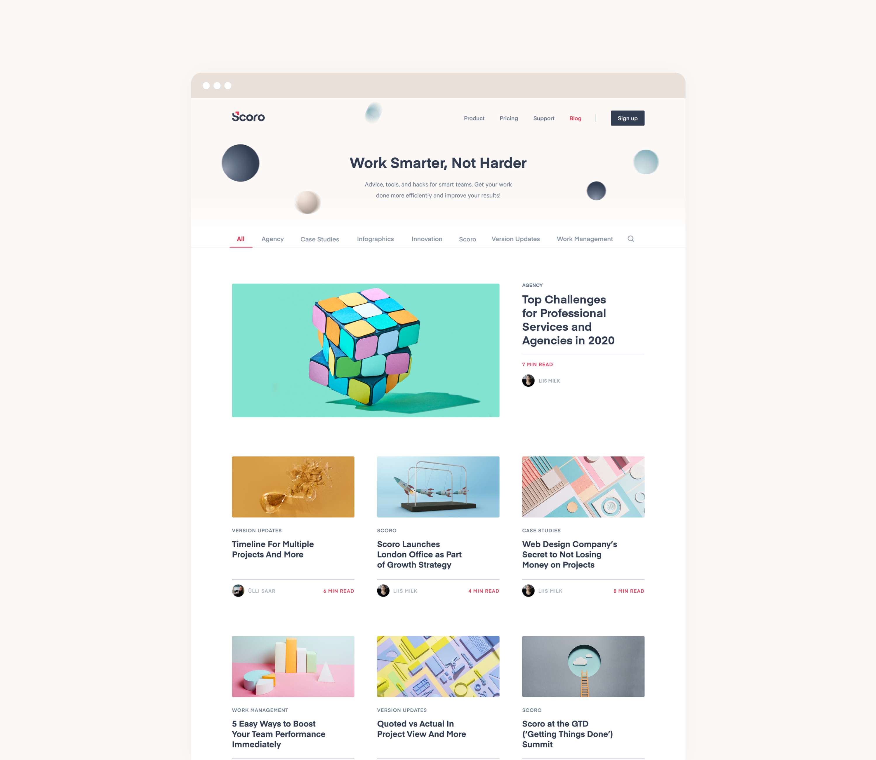 Scoro Website by Stu Dowson