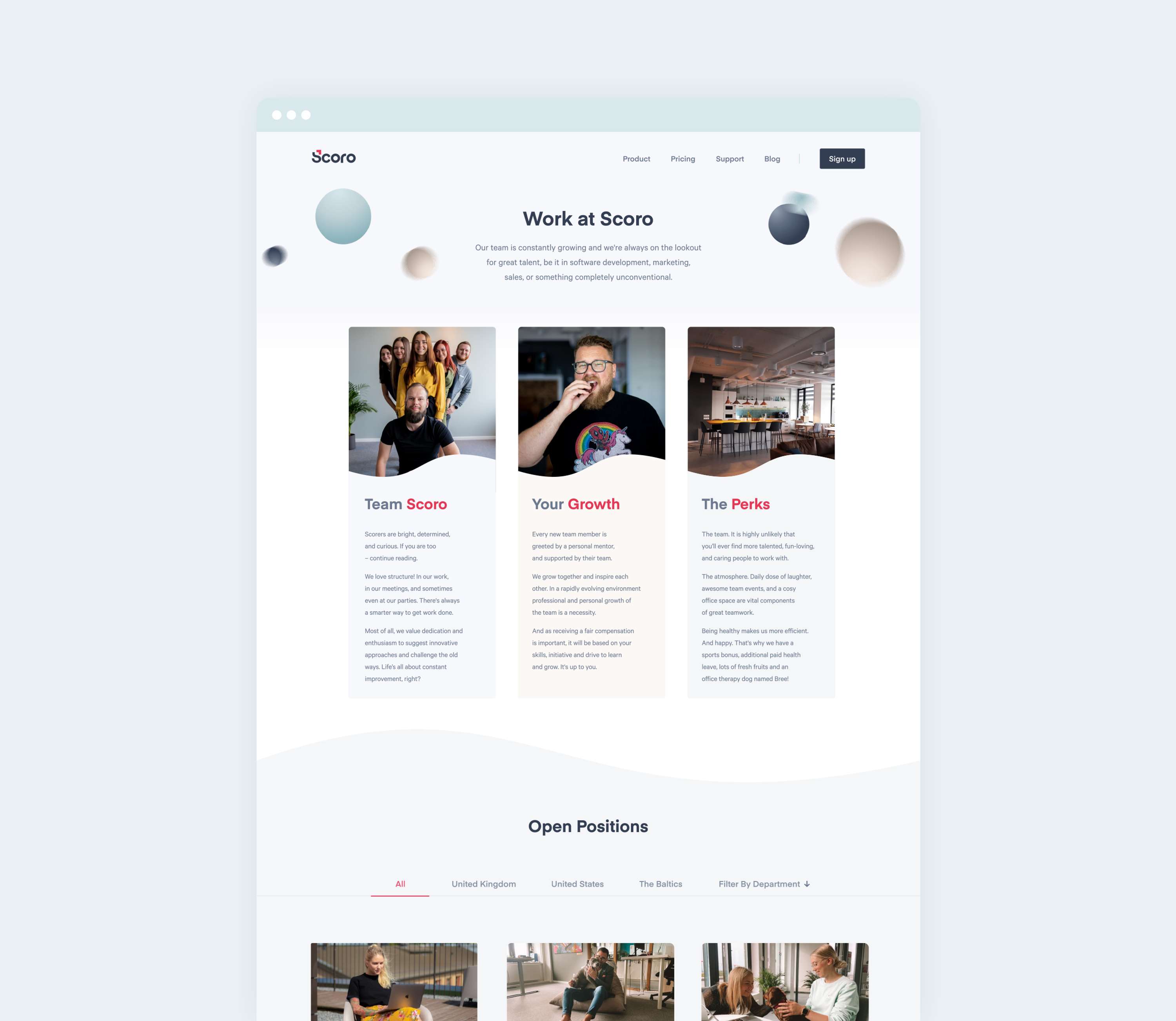 Scoro Website by Stu Dowson