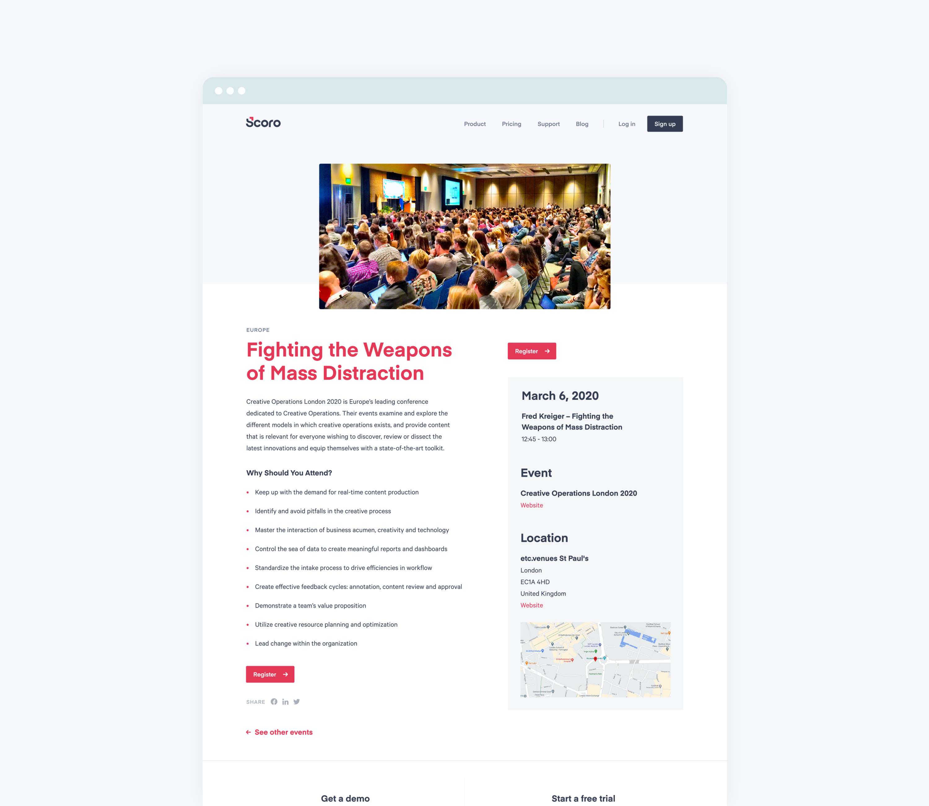 Scoro Website by Stu Dowson