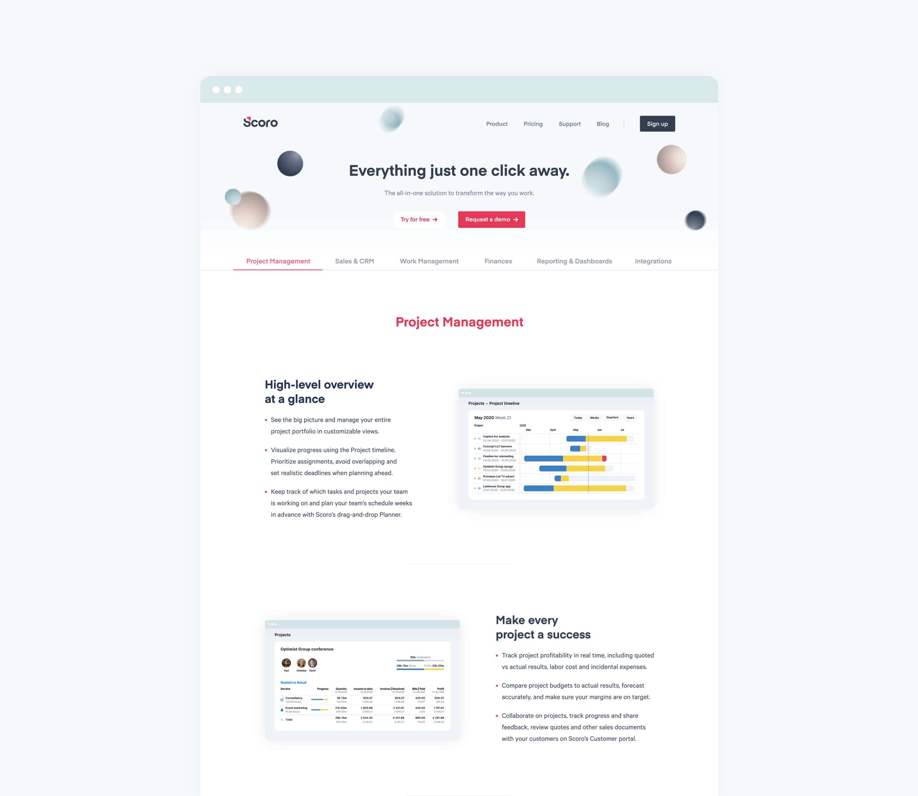 Scoro Website by Stu Dowson