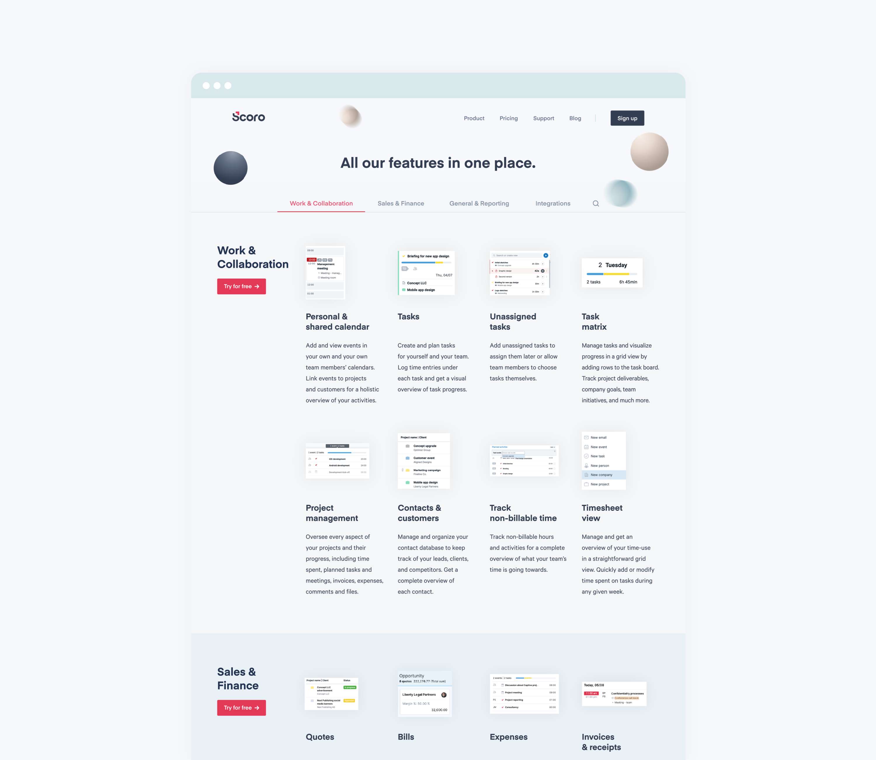 Scoro Website by Stu Dowson