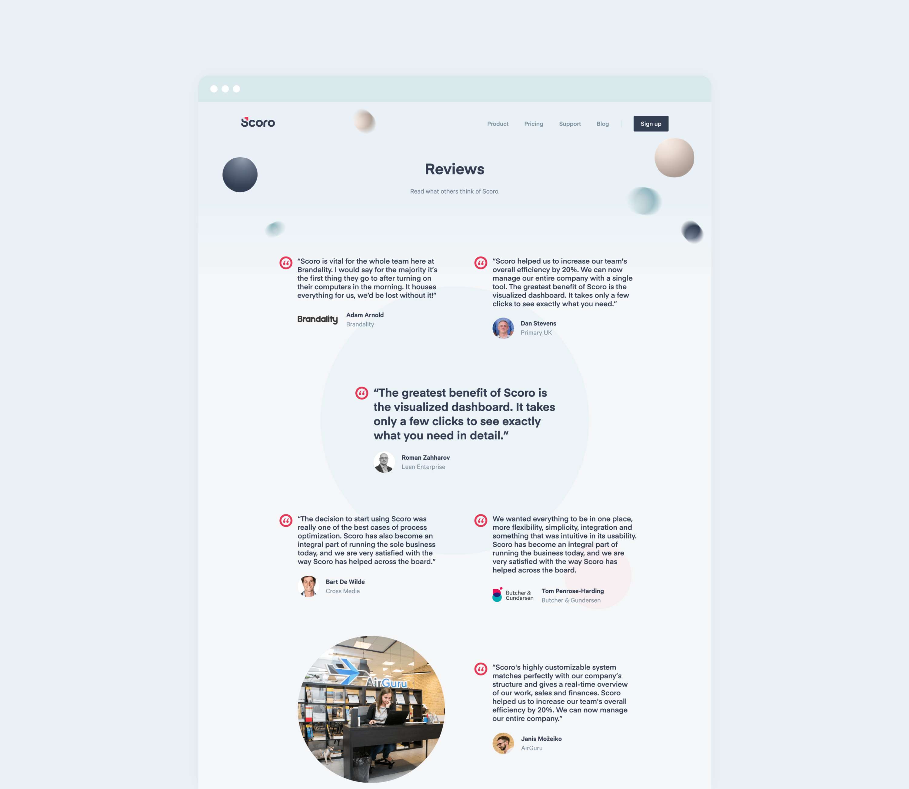 Scoro Website by Stu Dowson