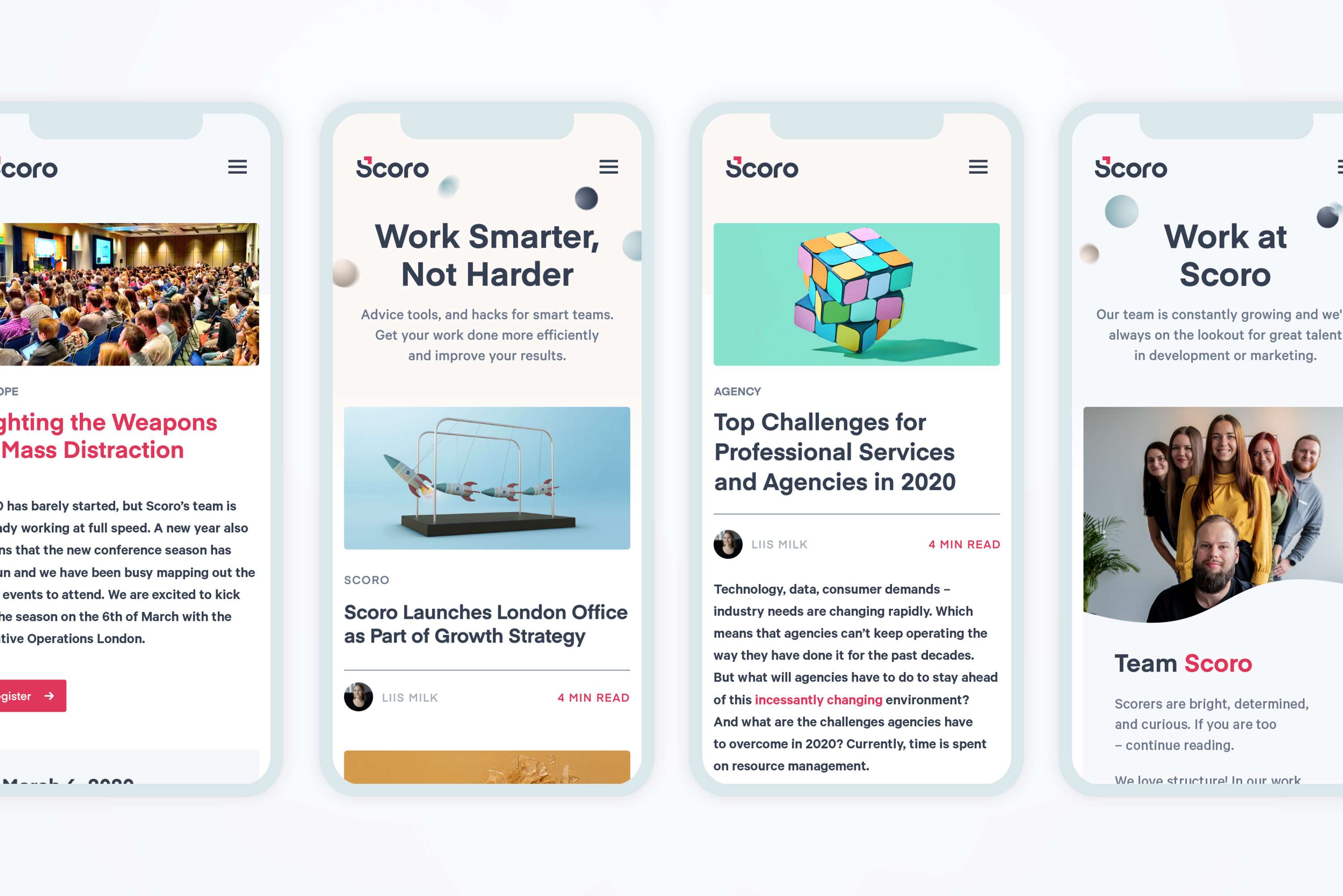 Scoro Website by Stu Dowson