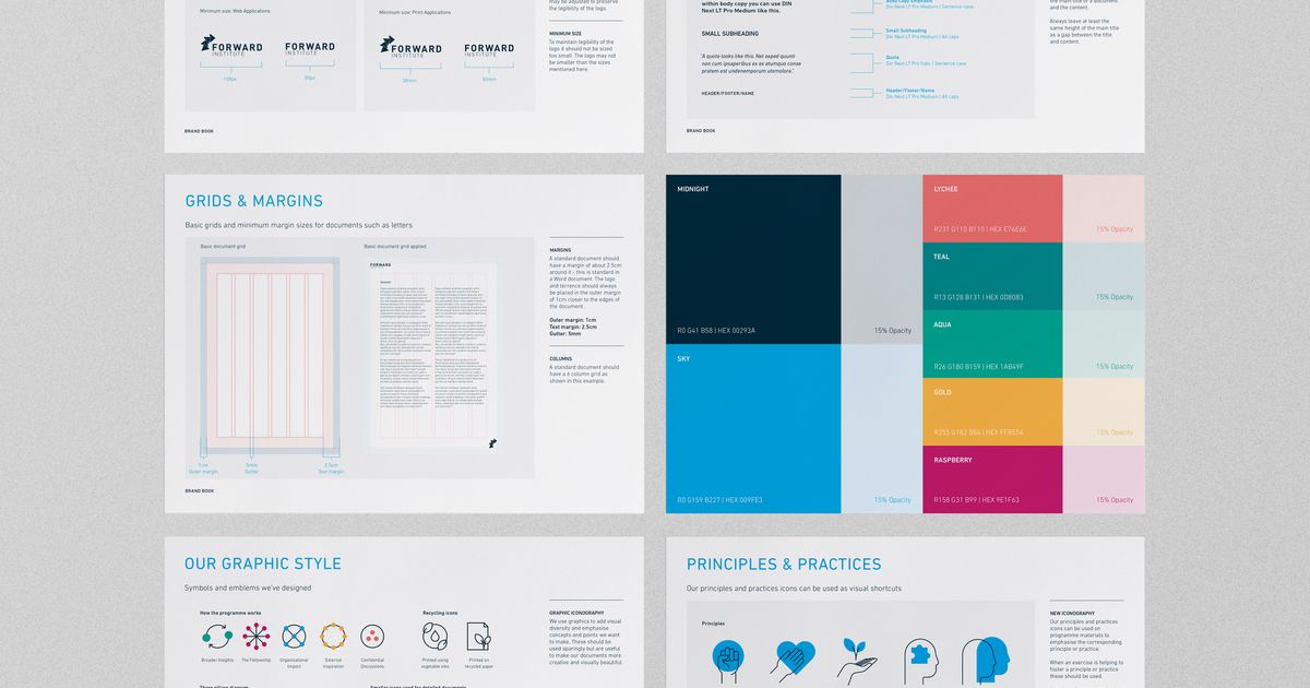 The Forward Institute - Brand Style Guide & Iconography | The Dots