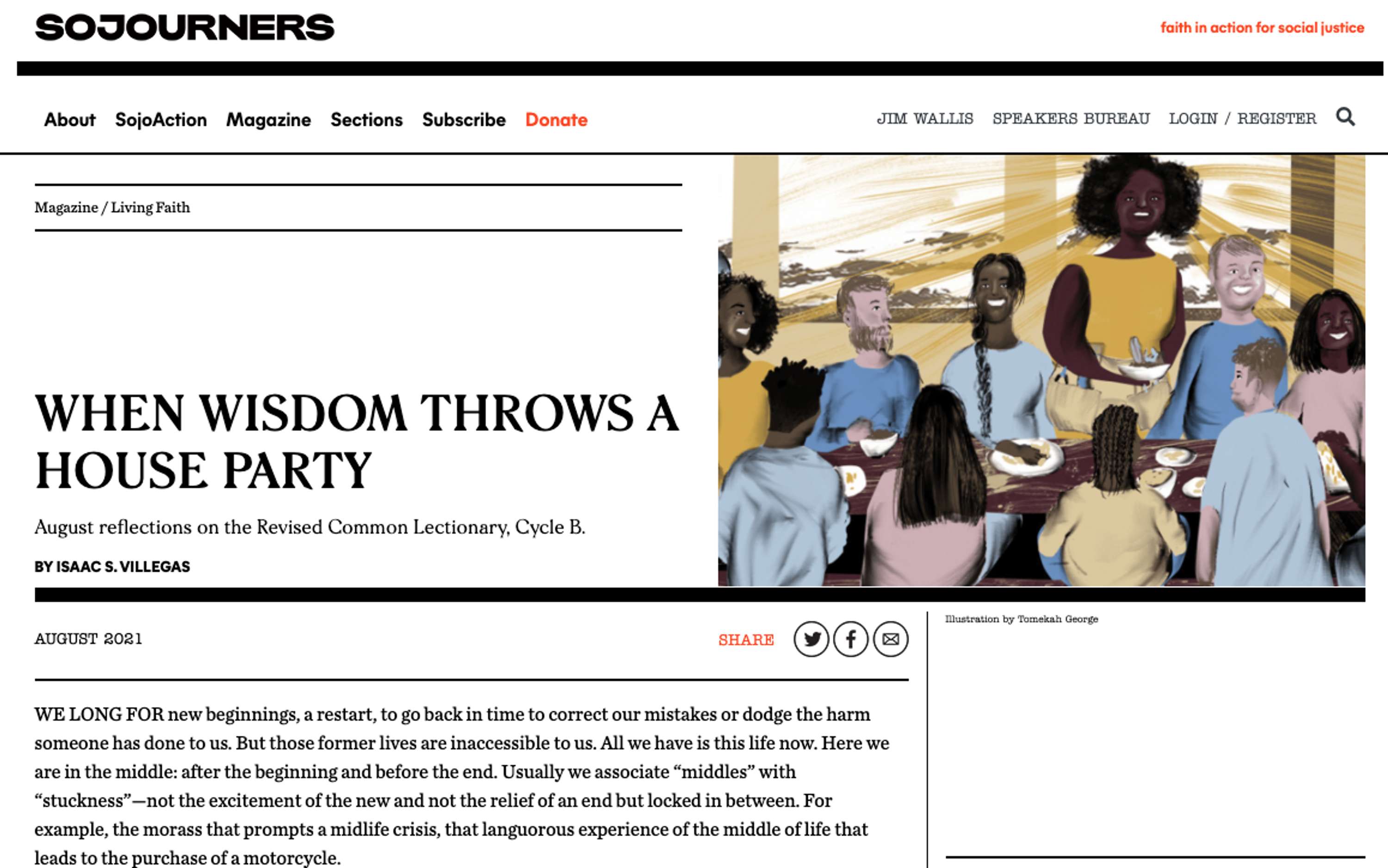 Article | When wisdom throws a house party by Tomekah George