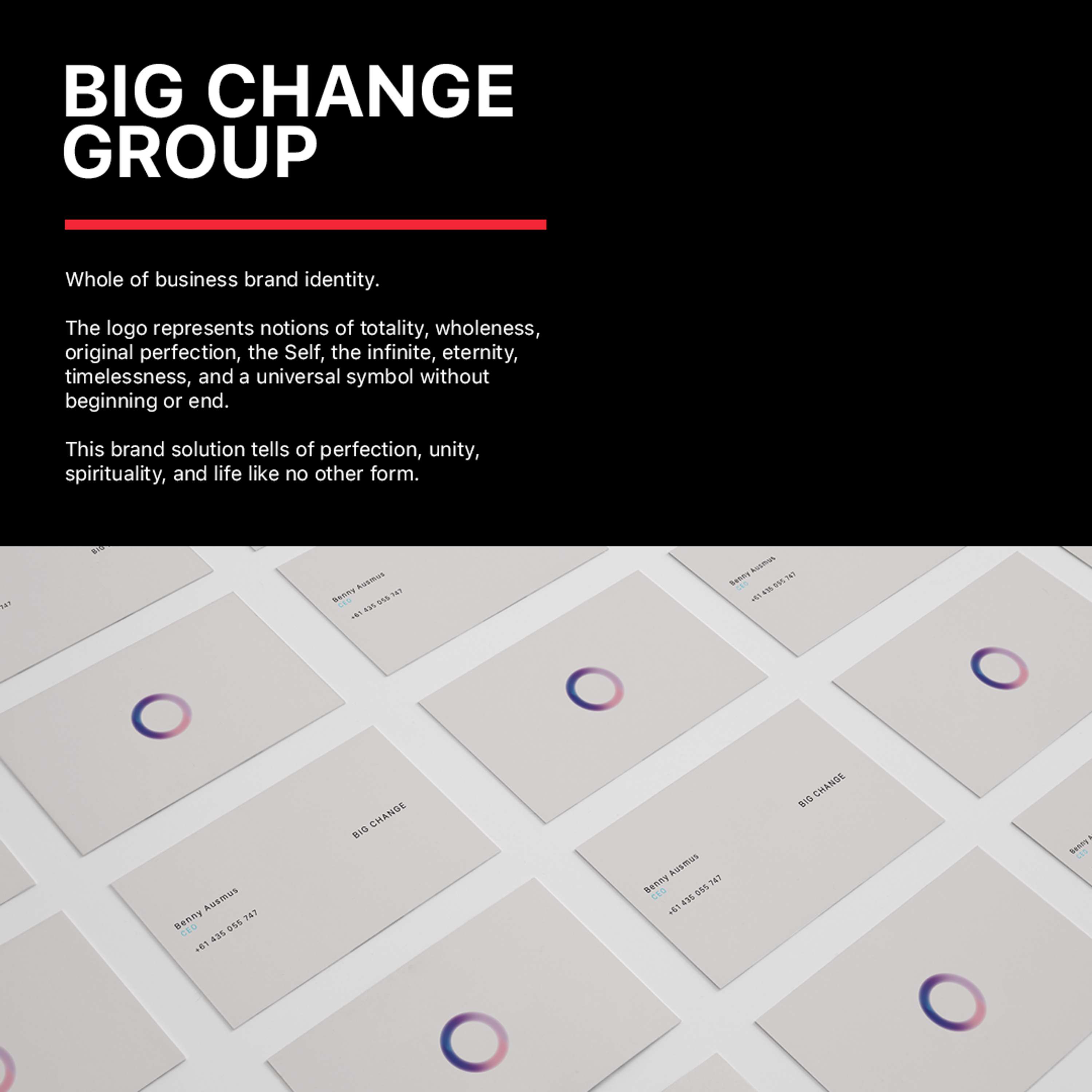 Big Change Group Brand Identity by MUSUBI BRAND AGENCY