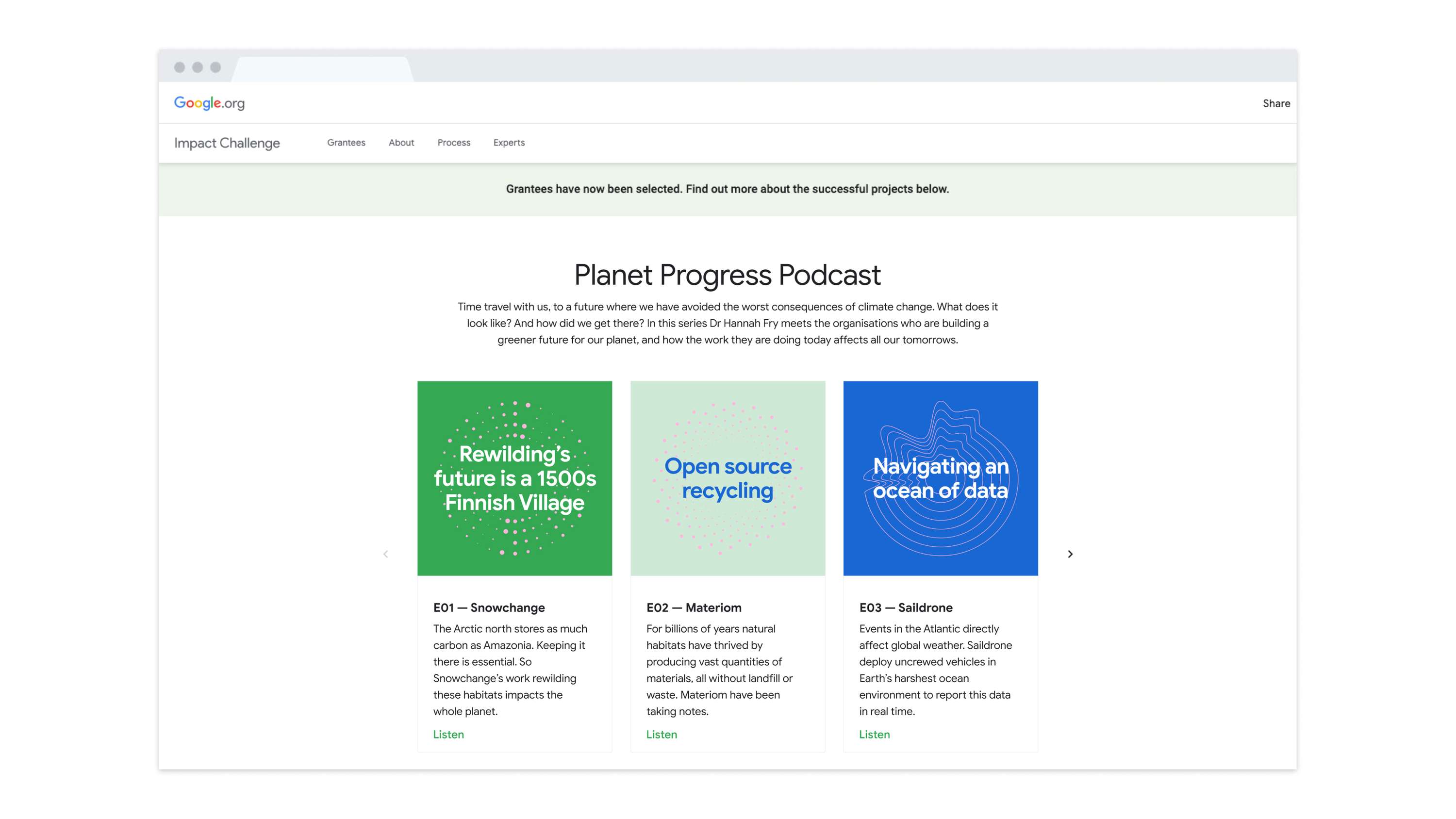 Planet Progress by Google Brand Studio