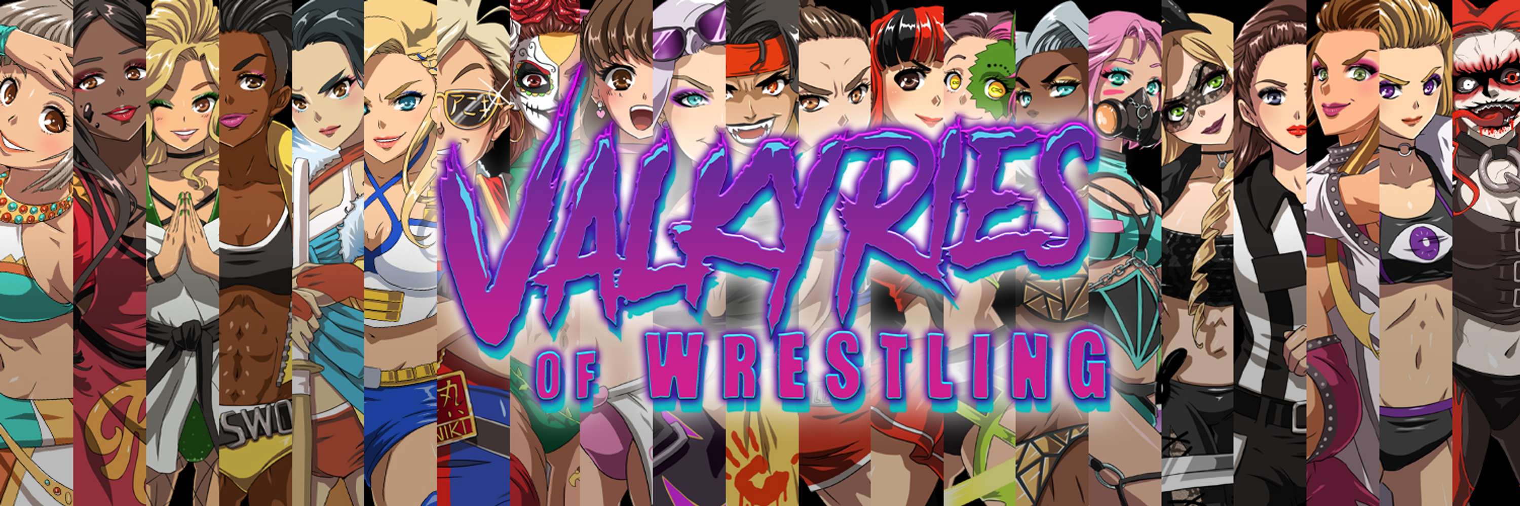 Valkyries of Wrestling - Women in Wrestling Art Project by Ruth Keattch