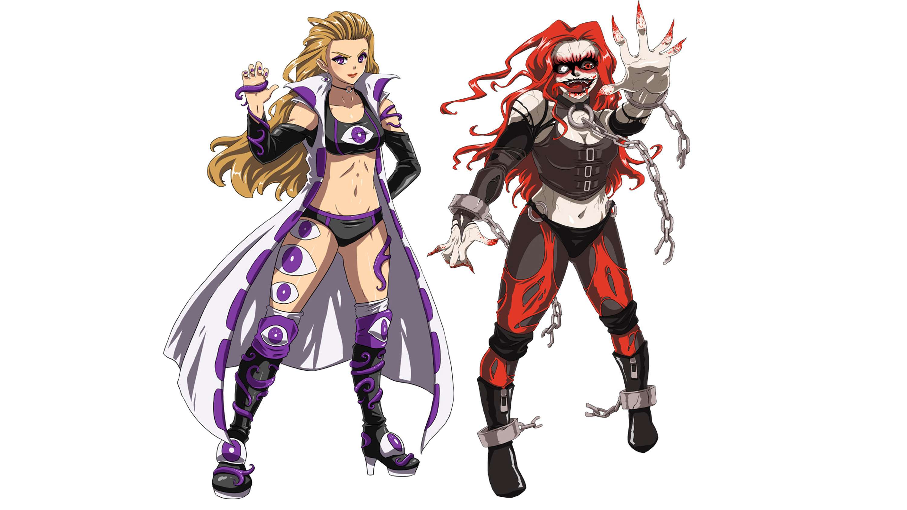 Valkyries of Wrestling - Women in Wrestling Art Project by Ruth Keattch