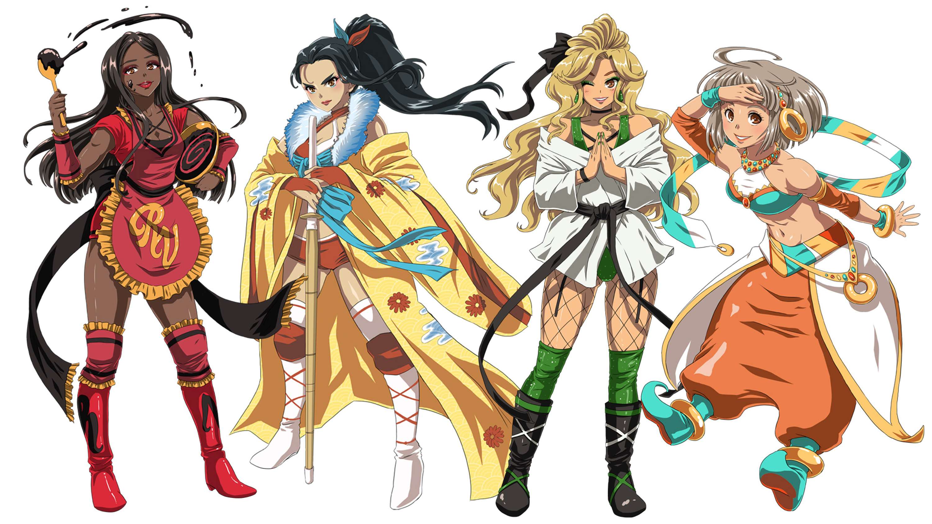 Valkyries of Wrestling - Women in Wrestling Art Project by Ruth Keattch