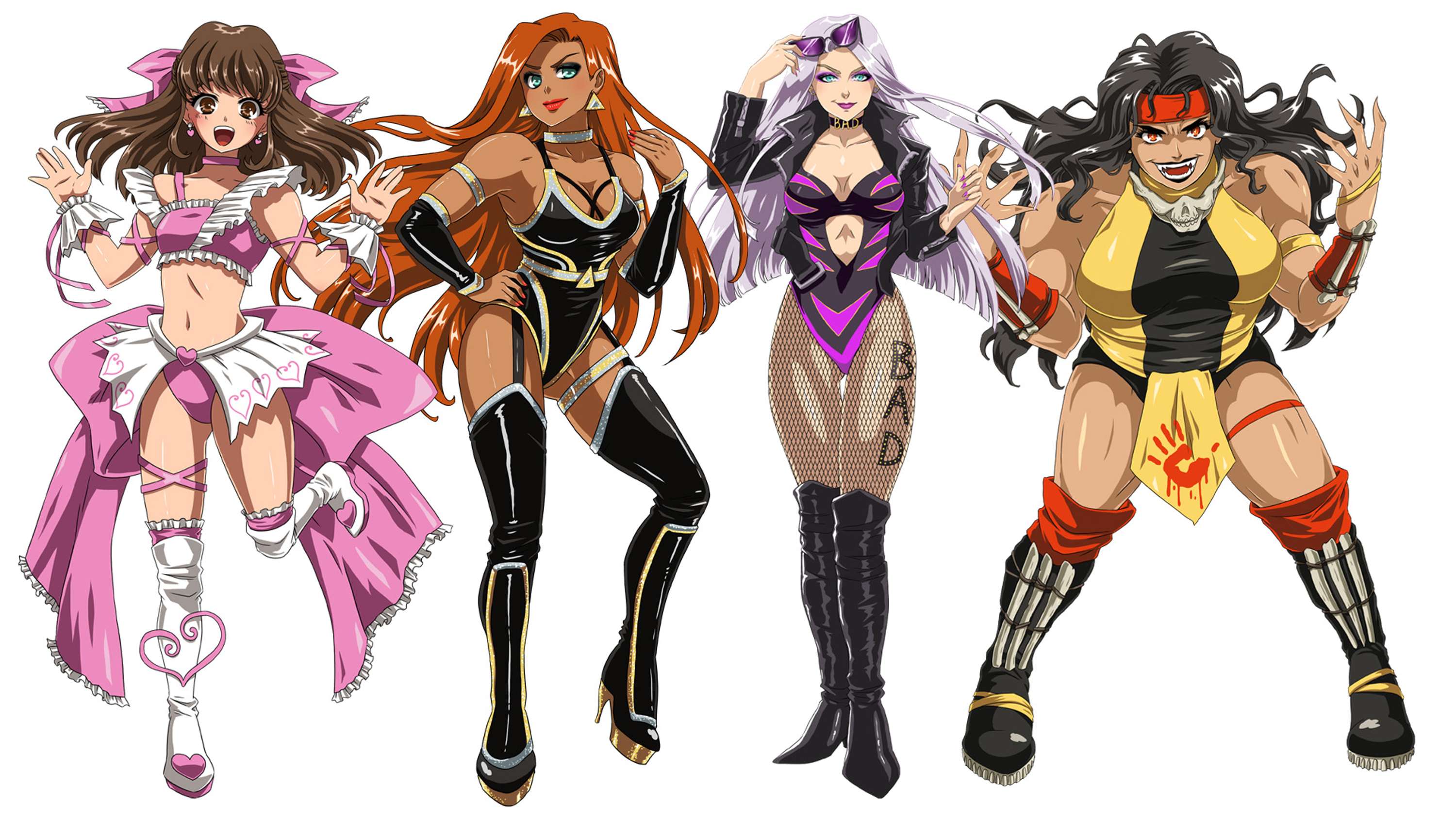 Valkyries of Wrestling - Women in Wrestling Art Project by Ruth Keattch