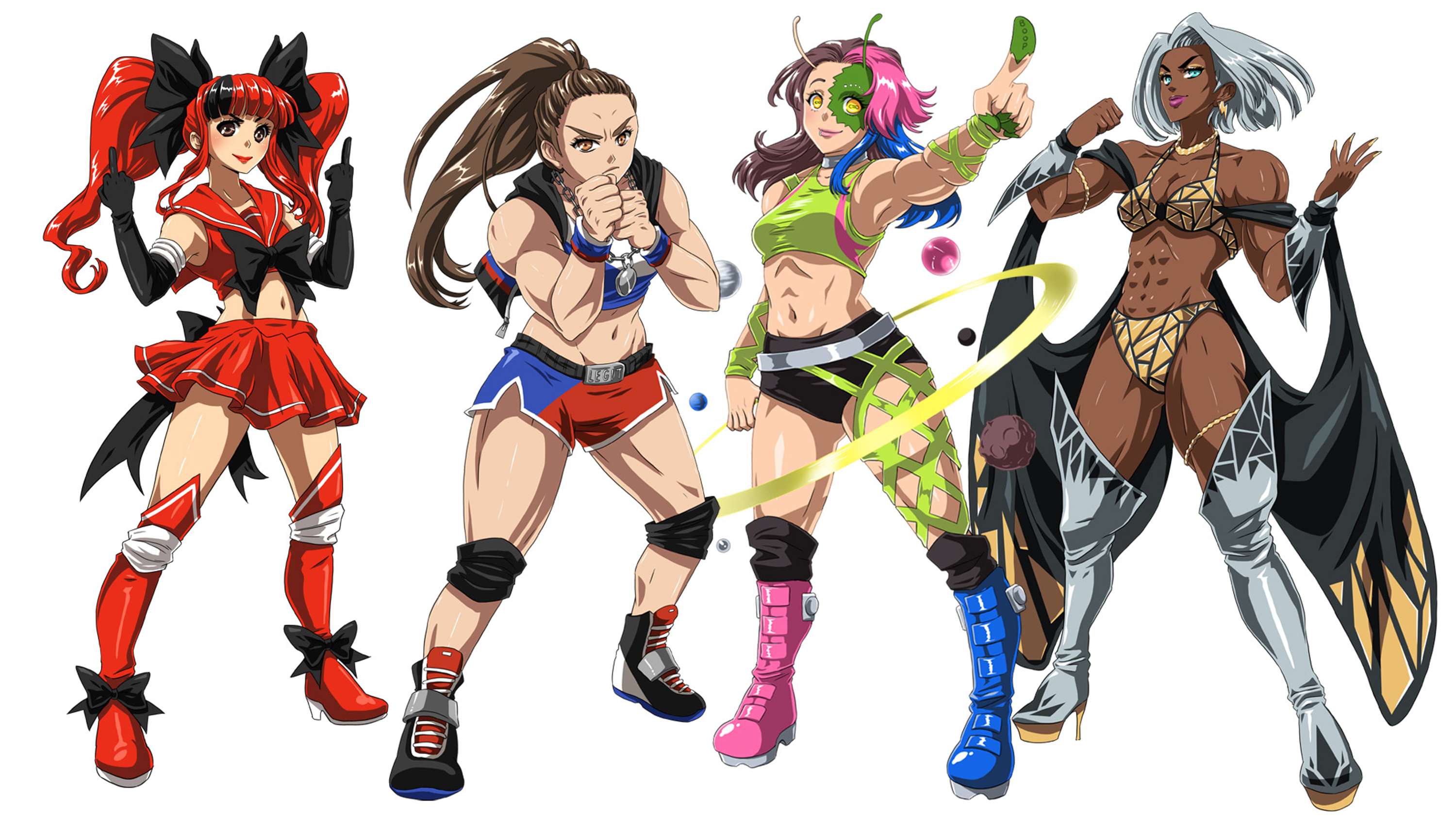 Valkyries of Wrestling - Women in Wrestling Art Project by Ruth Keattch
