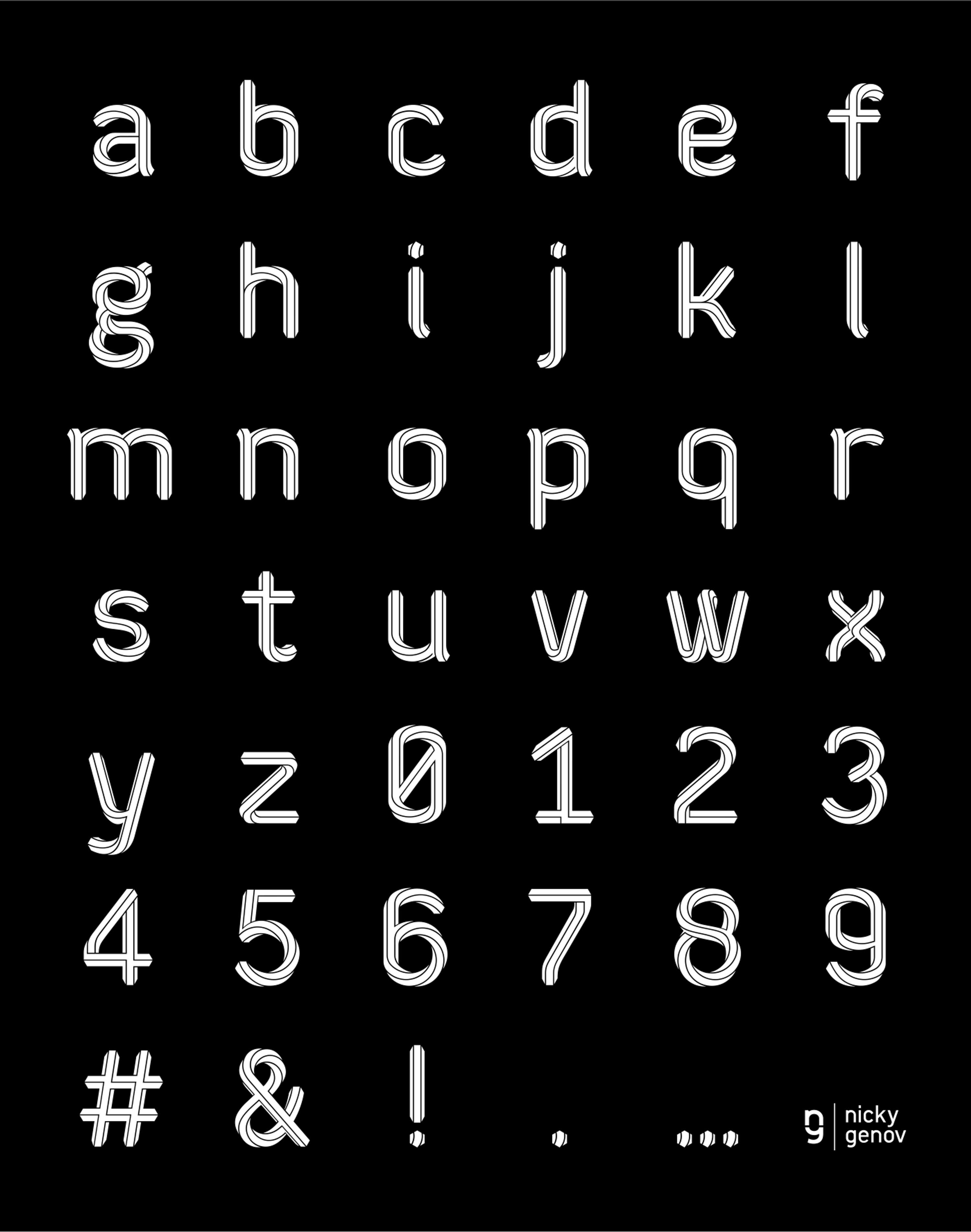 36 Days of Type 2021 | Shiftogram by Nicky Genov