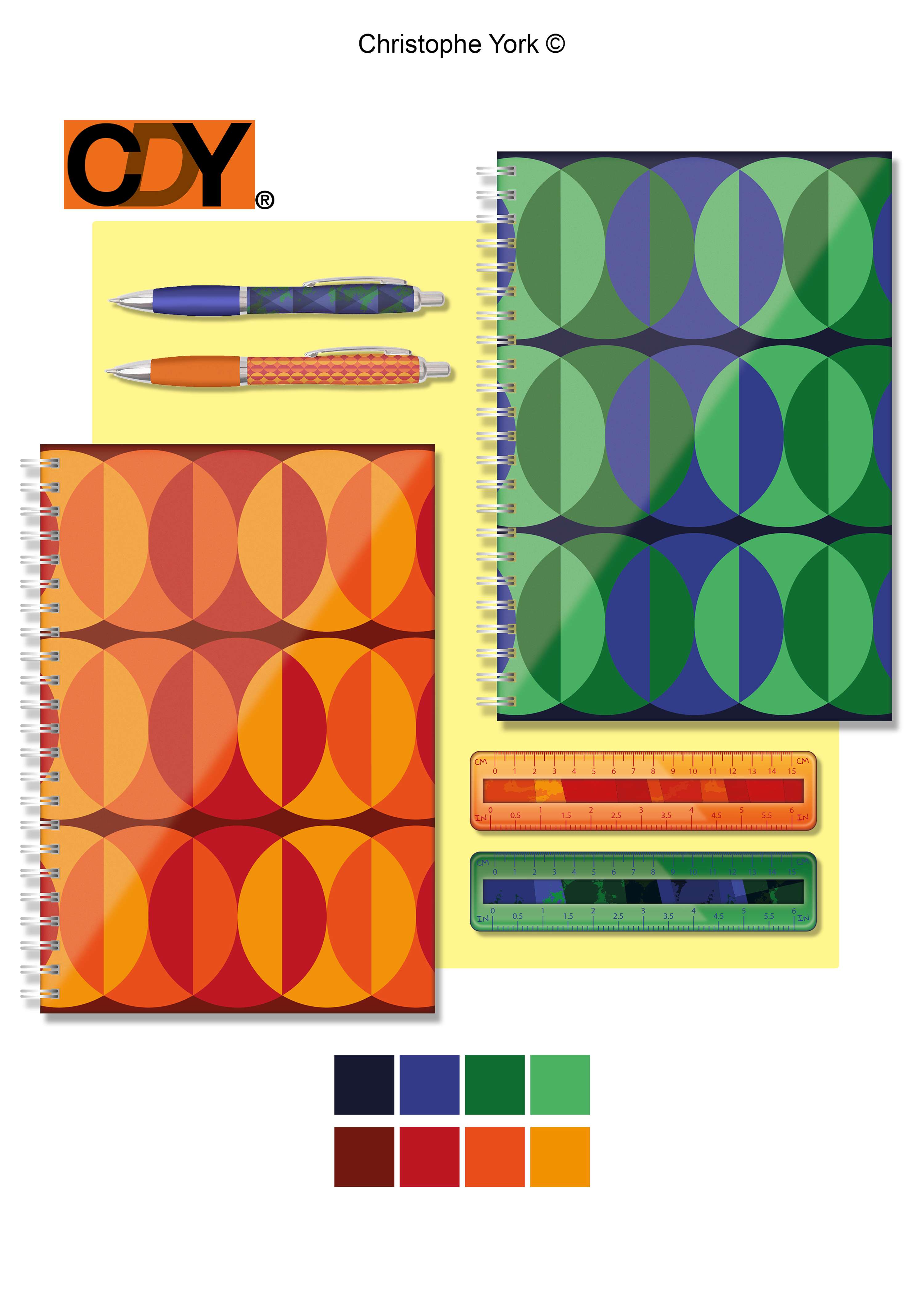 1970s Contemporary Stationery by Christophe York