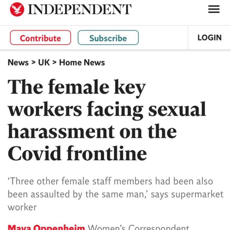 Frontline Harassment project by Cheer Up Luv for The Independent by Rachelle Cox