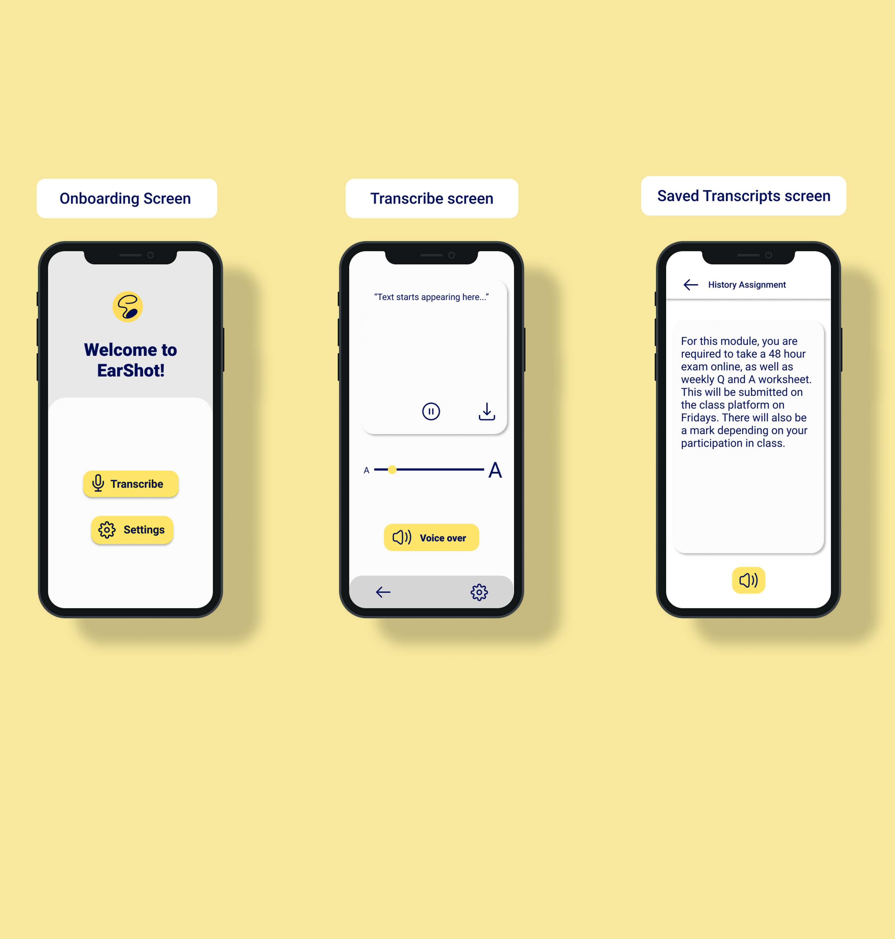 EarShot- A transcribing app by Hrithvika .
