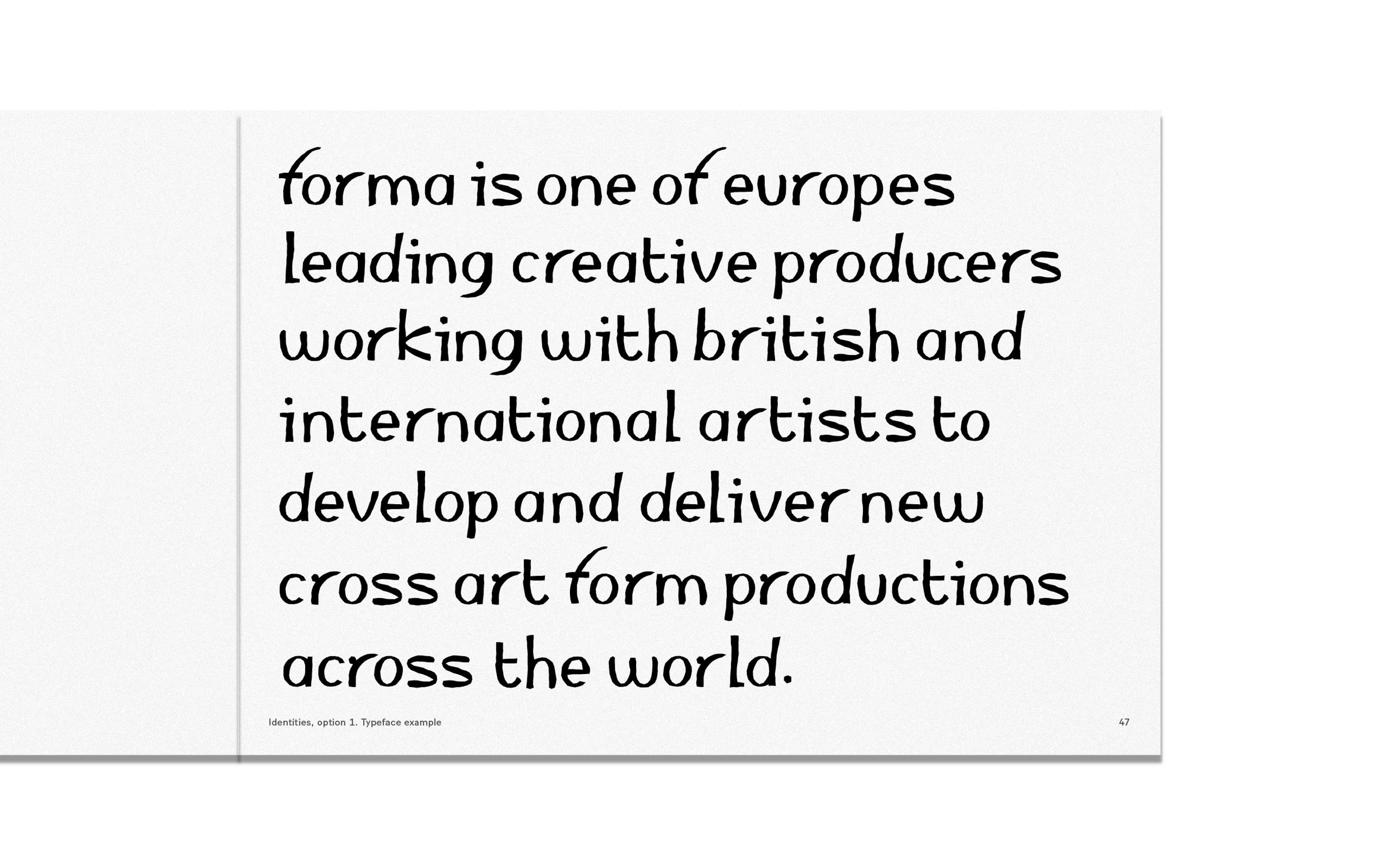 Forma identity work by Michael Bojkowski