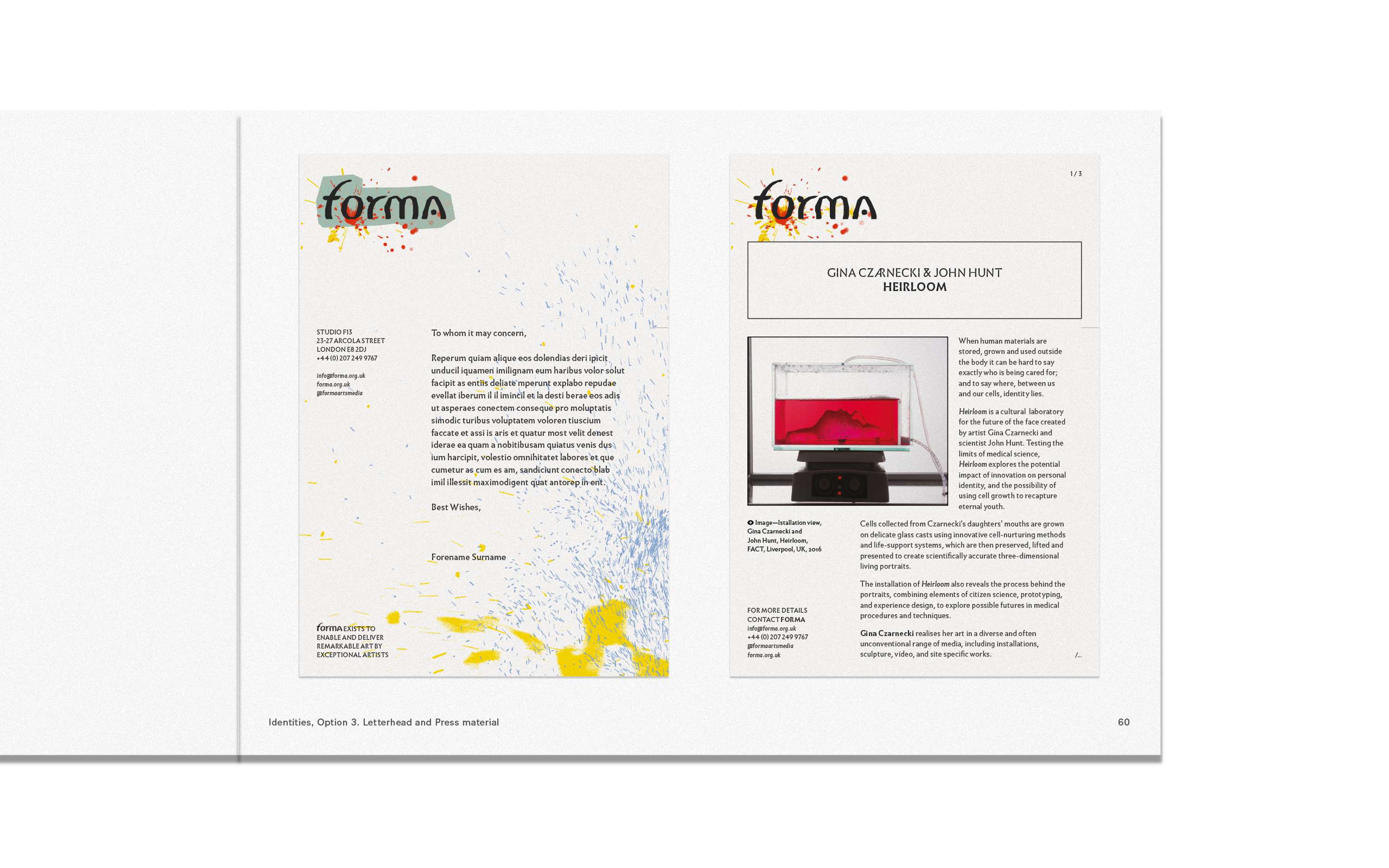 Forma identity work by Michael Bojkowski