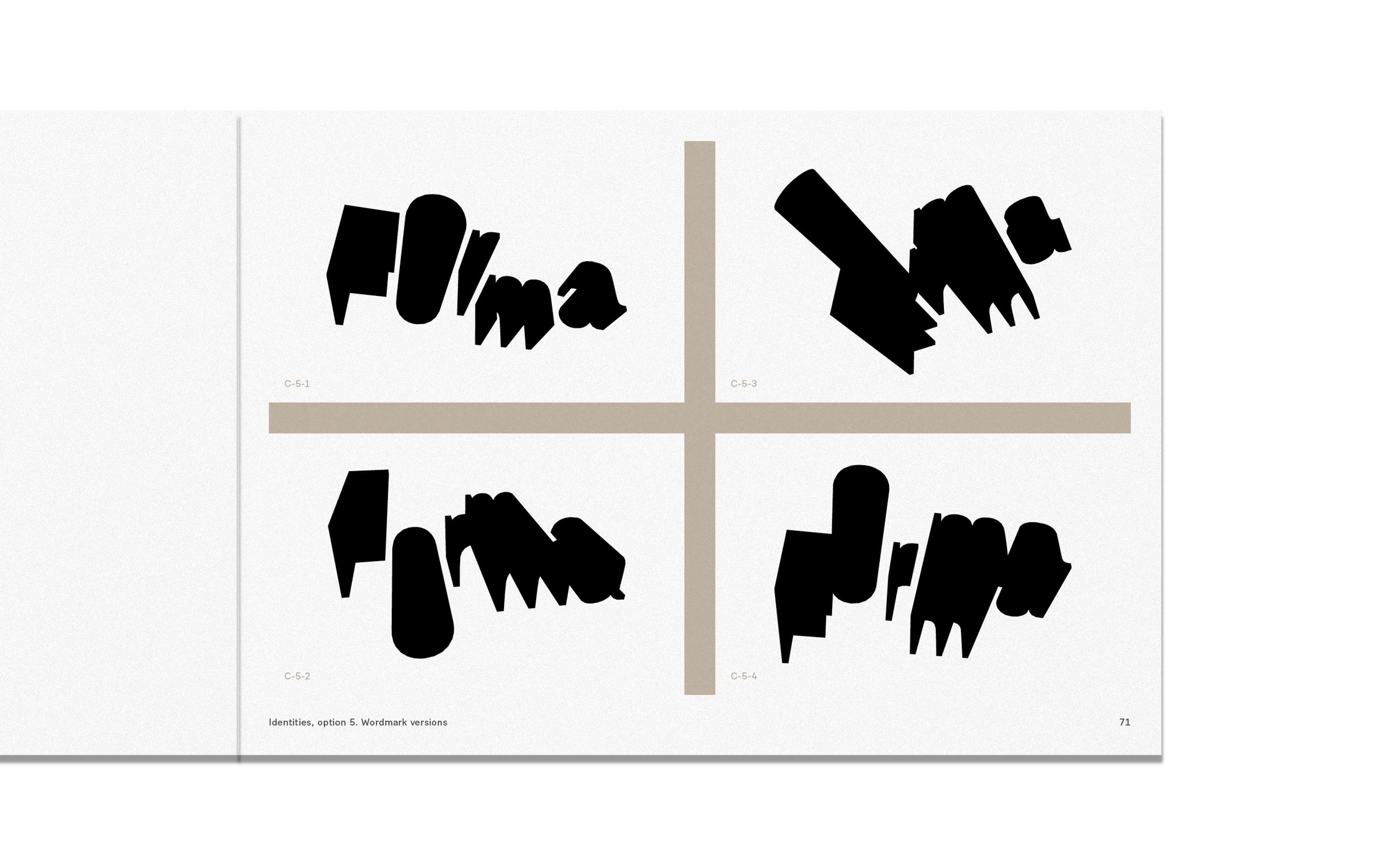 Forma identity work by Michael Bojkowski