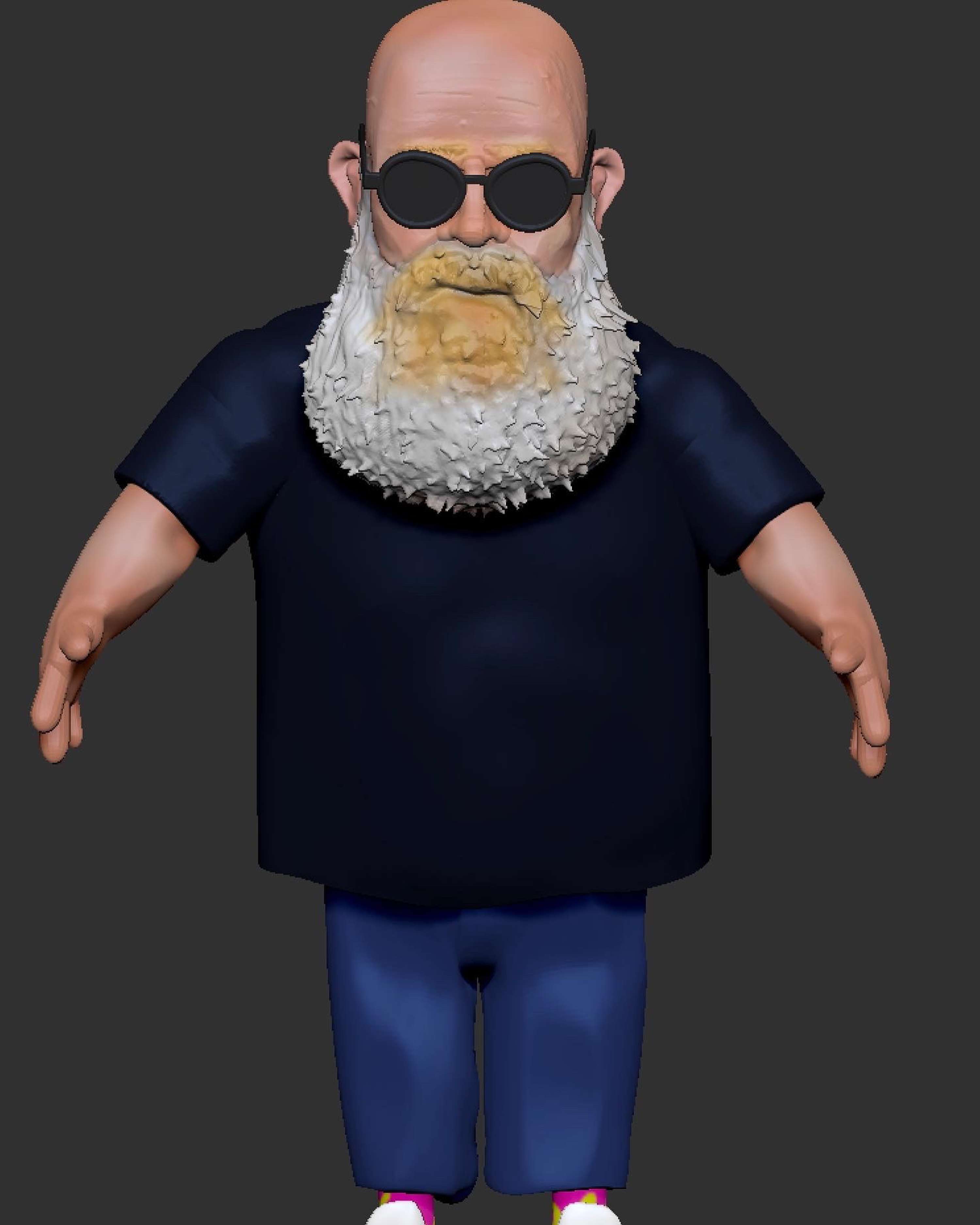 My first zbrush 3d sculpting self-portrait by Aris Akritidis