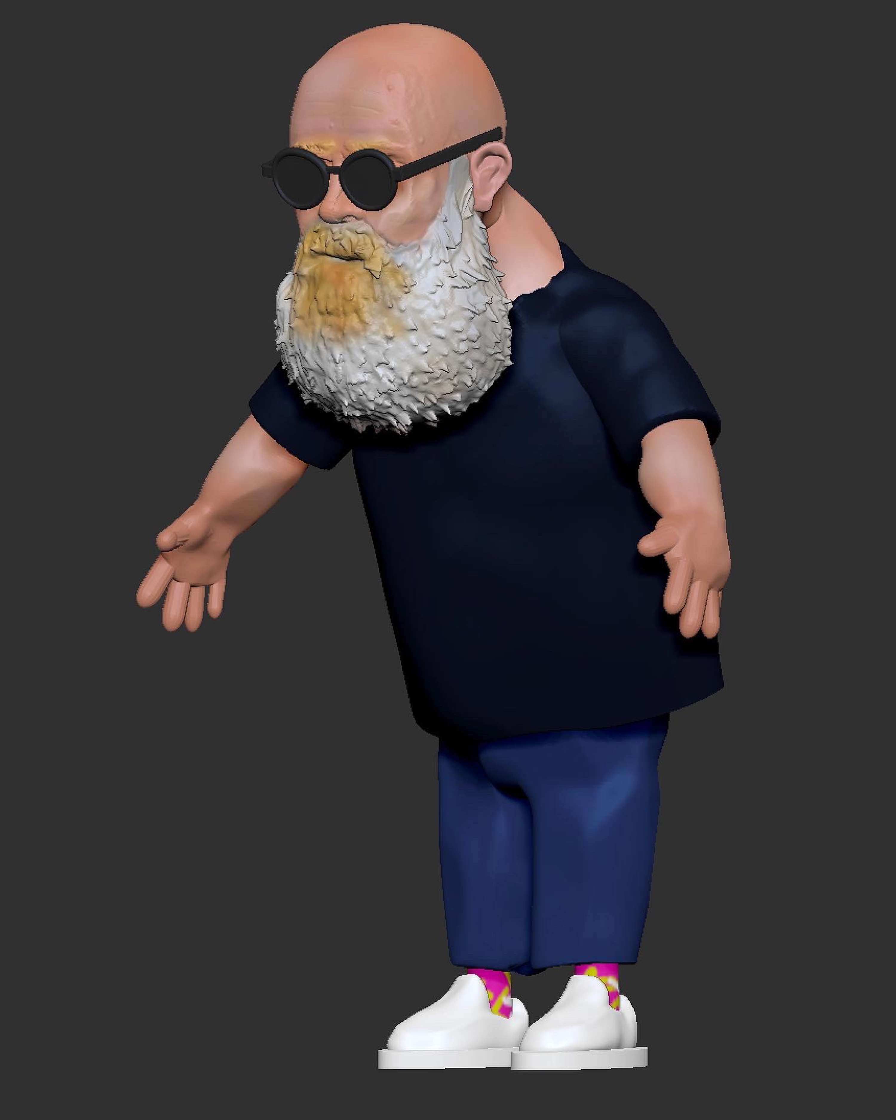 My first zbrush 3d sculpting self-portrait by Aris Akritidis