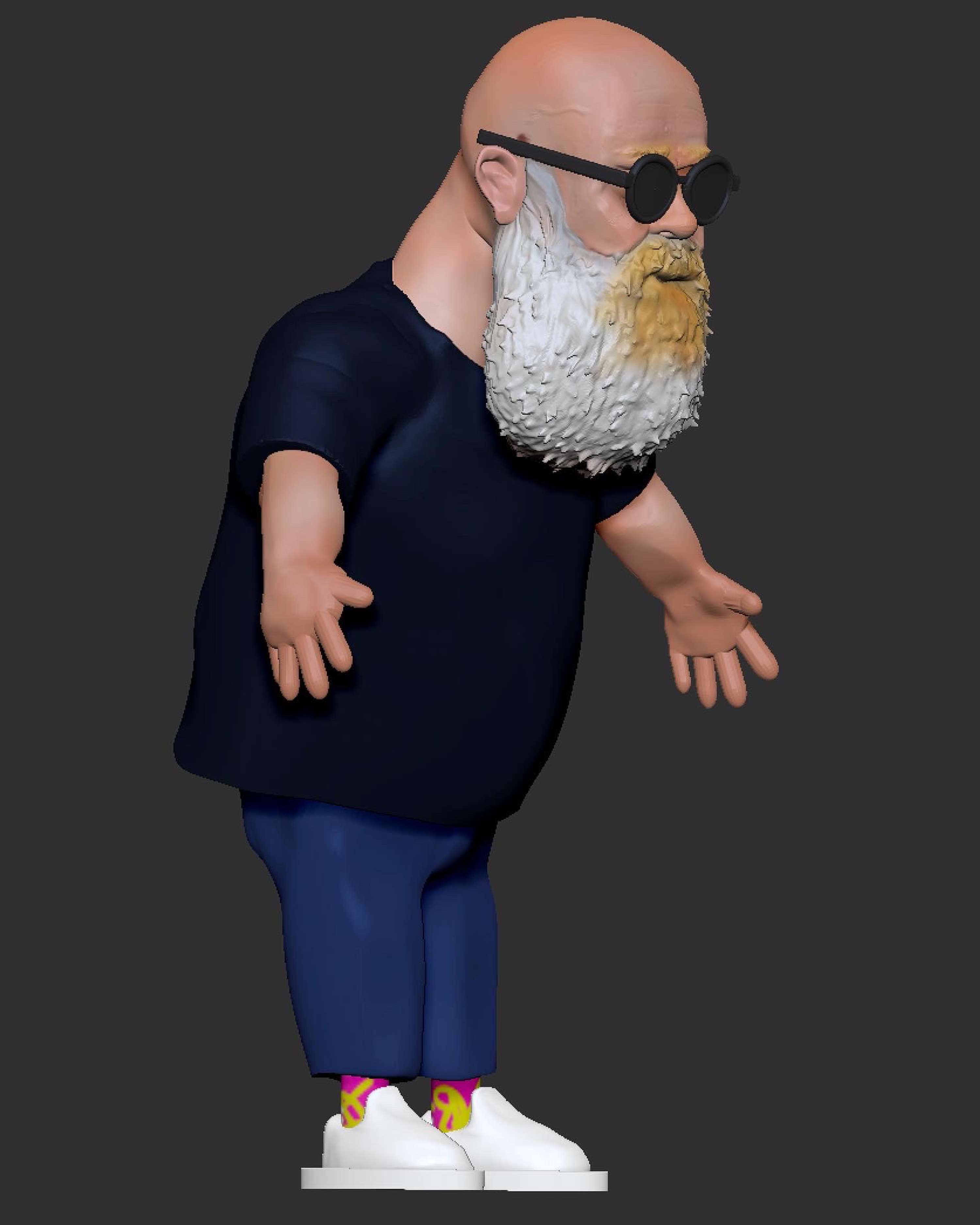 My first zbrush 3d sculpting self-portrait by Aris Akritidis