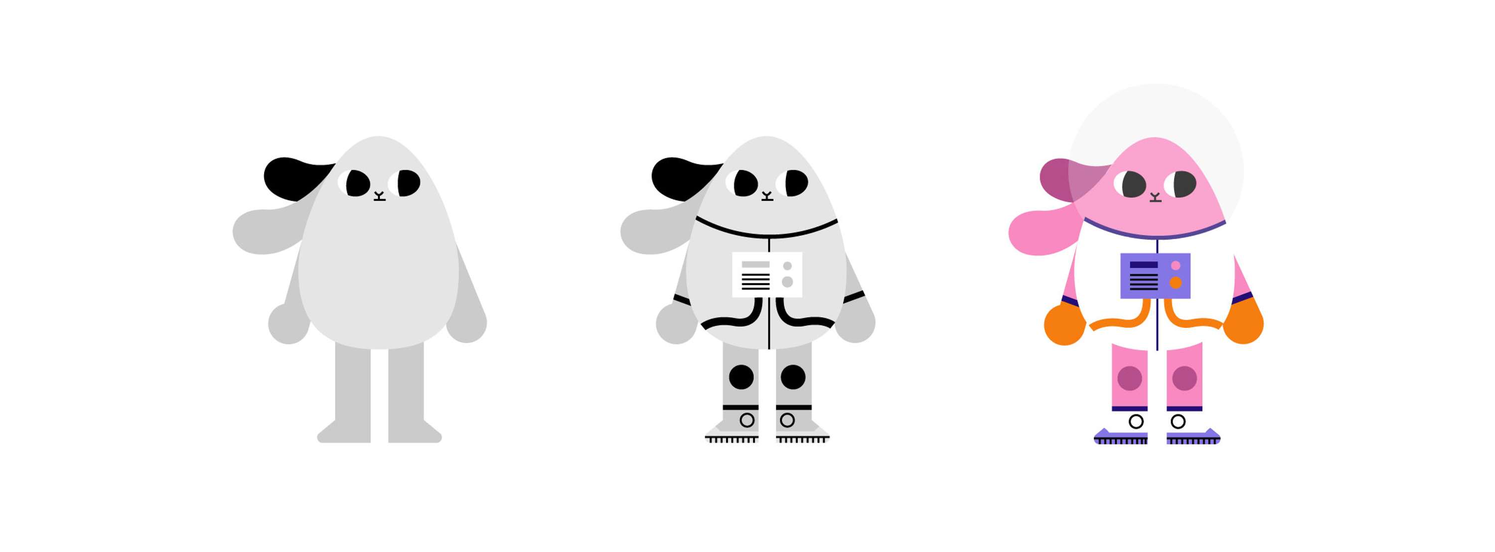 Space Bunny | Character Design & Walk Cycle by Vanessa Farano