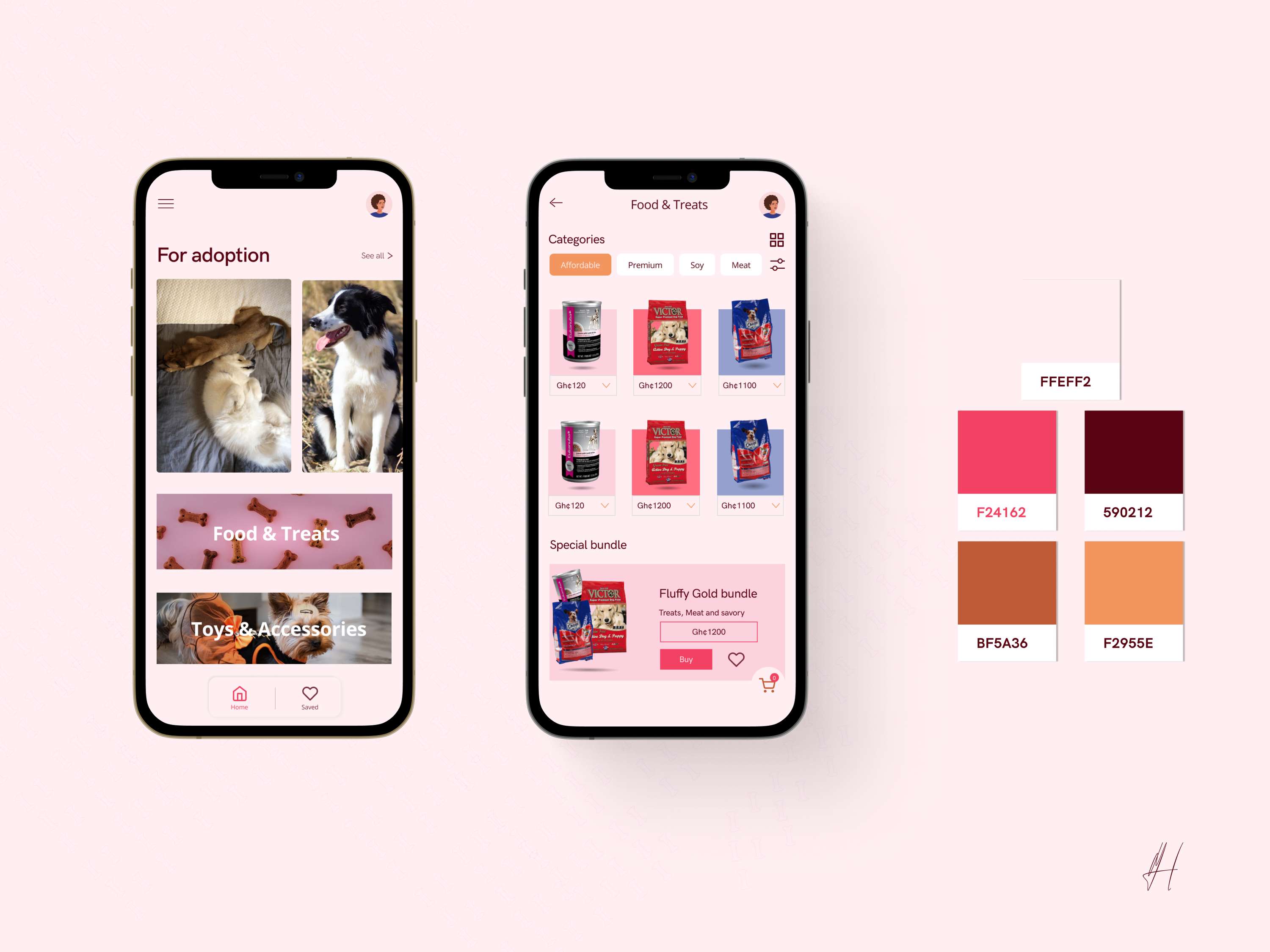 Dog App Concept UI by Hakeem Adjei