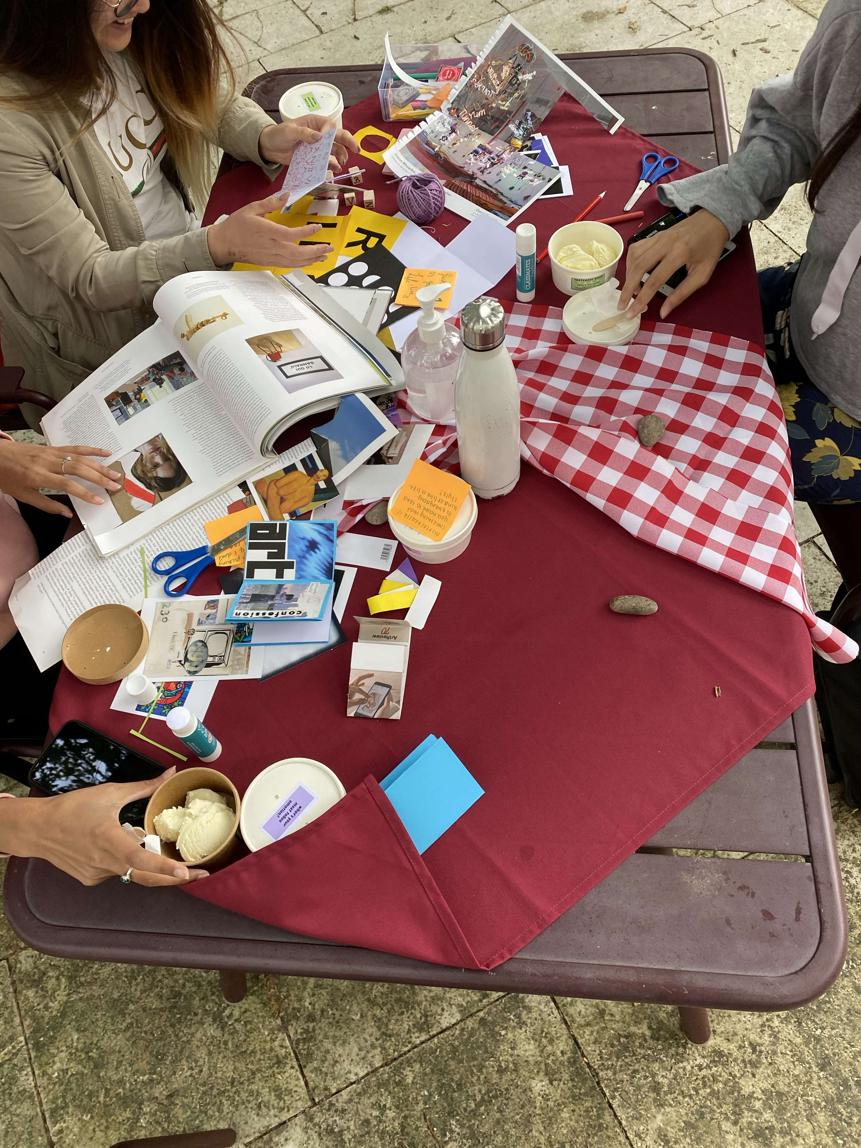 Zine making workshop at the Tate Britain x Azeema Mag by Dalia Al-Dujaili