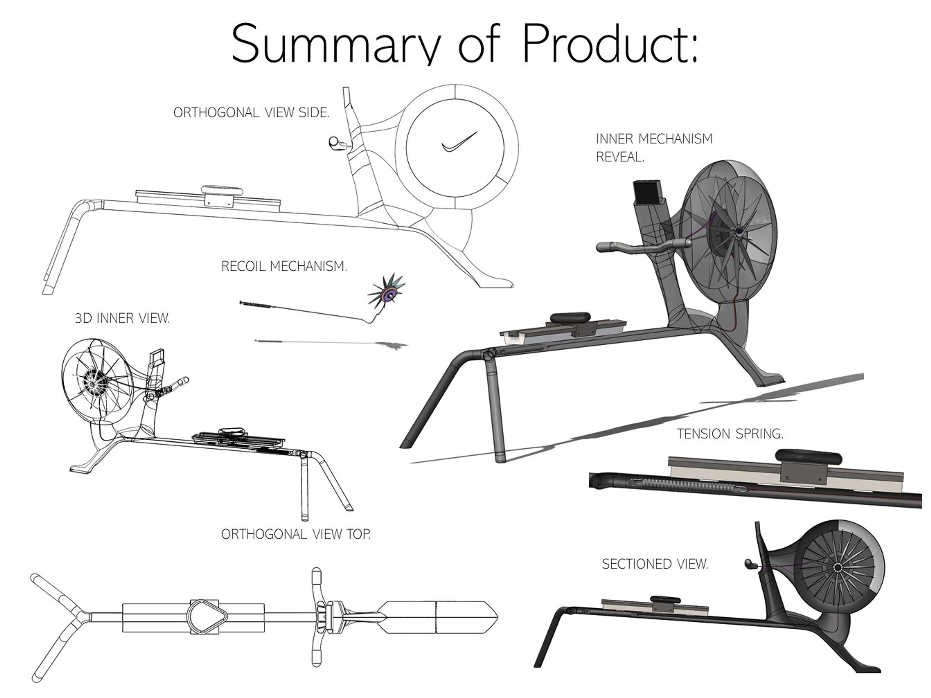 CONCEPLUAL ROWING MACHIENE PROJECT by Malina D. Virciu