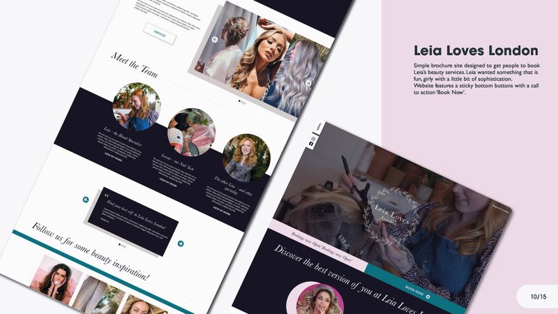 Website Design - LLL by Laxmi Owczarek