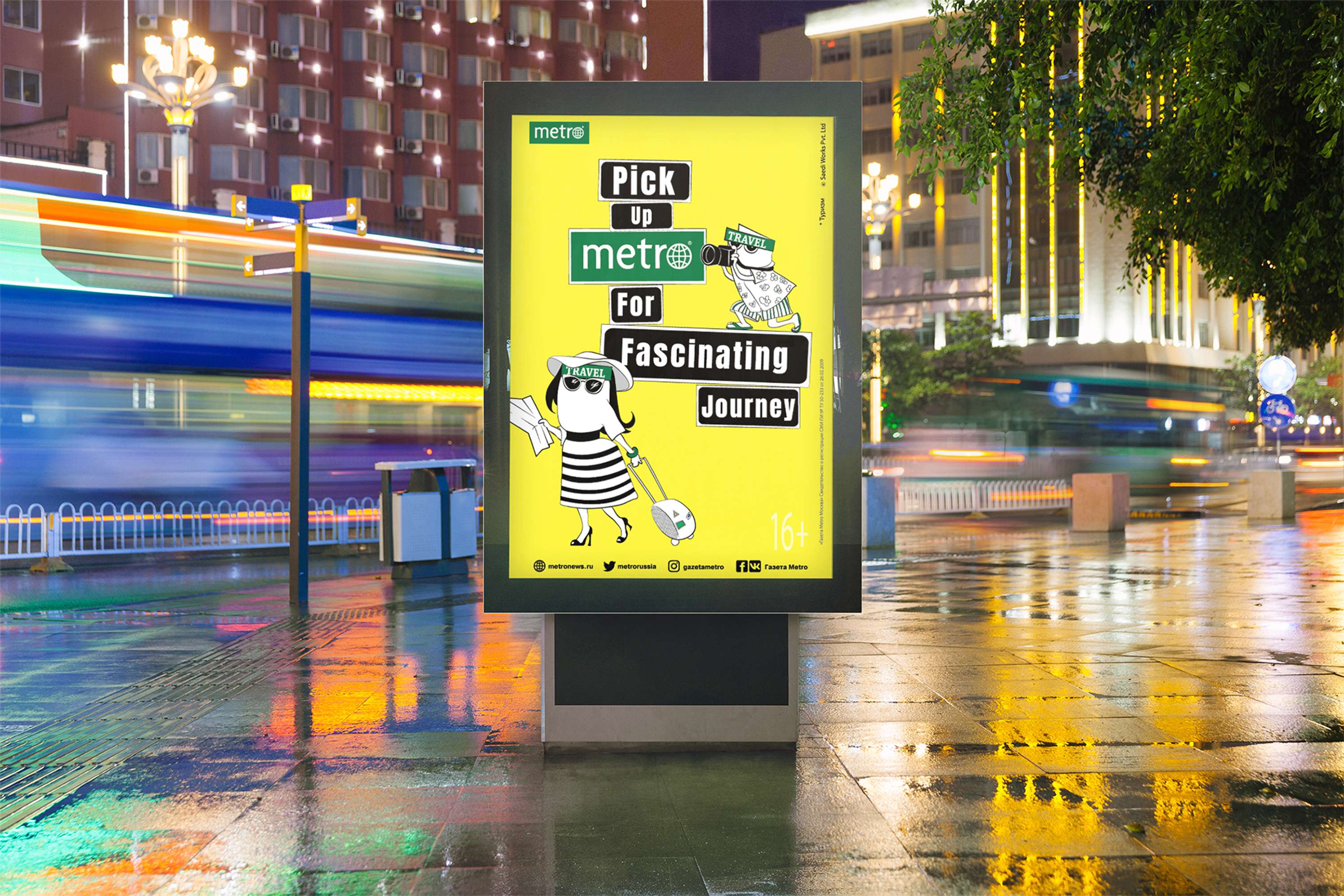 Interactive Characters in the Metro Campaign by Himsheela Bharati