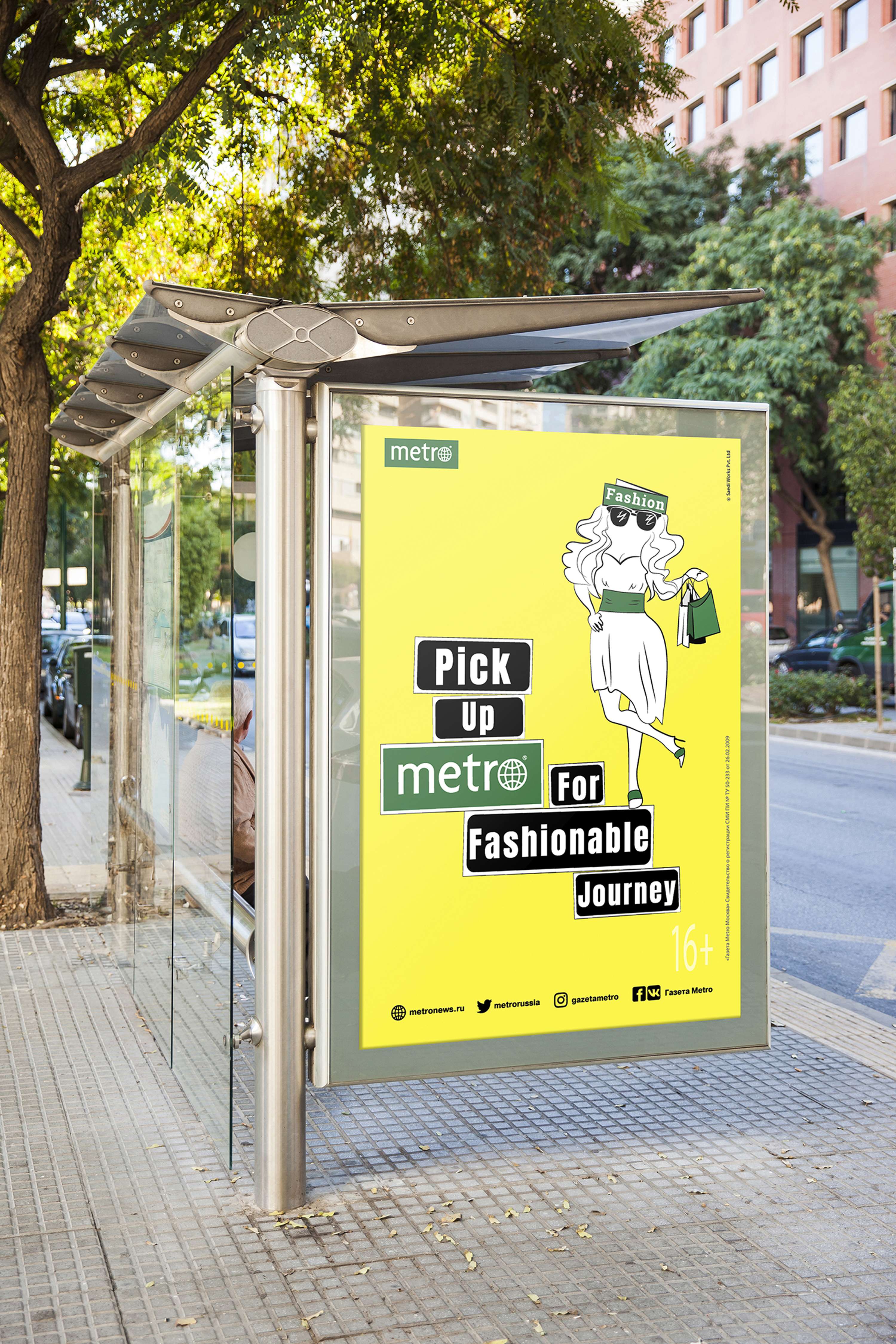 Interactive Characters in the Metro Campaign by Himsheela Bharati