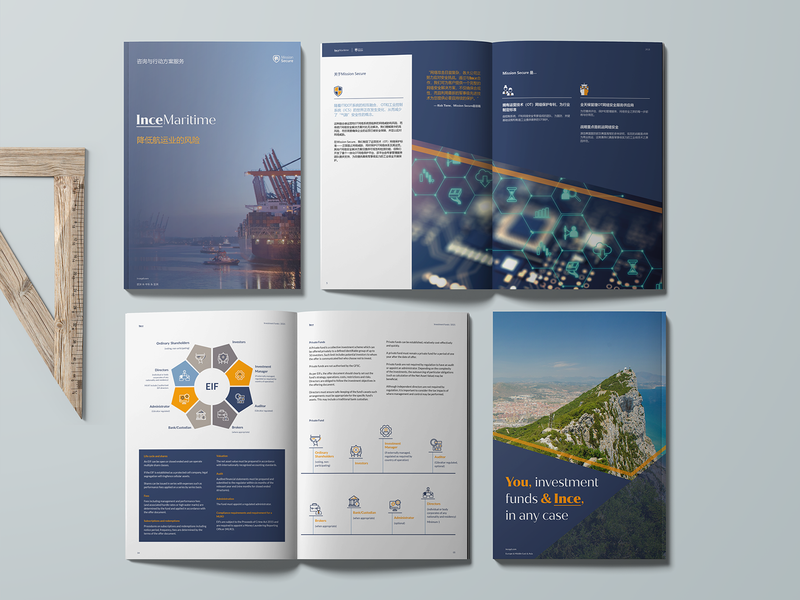 Corporate brand refresh and marketing material - Ince by Michele Duplessis