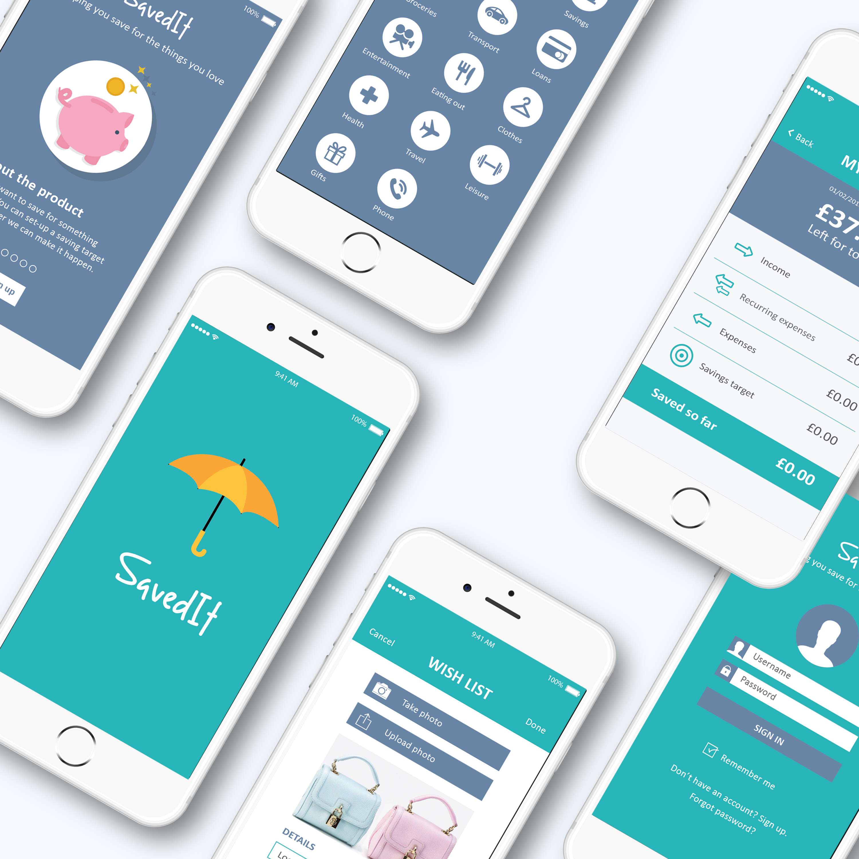 UI and UX design - SavedIt by Michele Duplessis