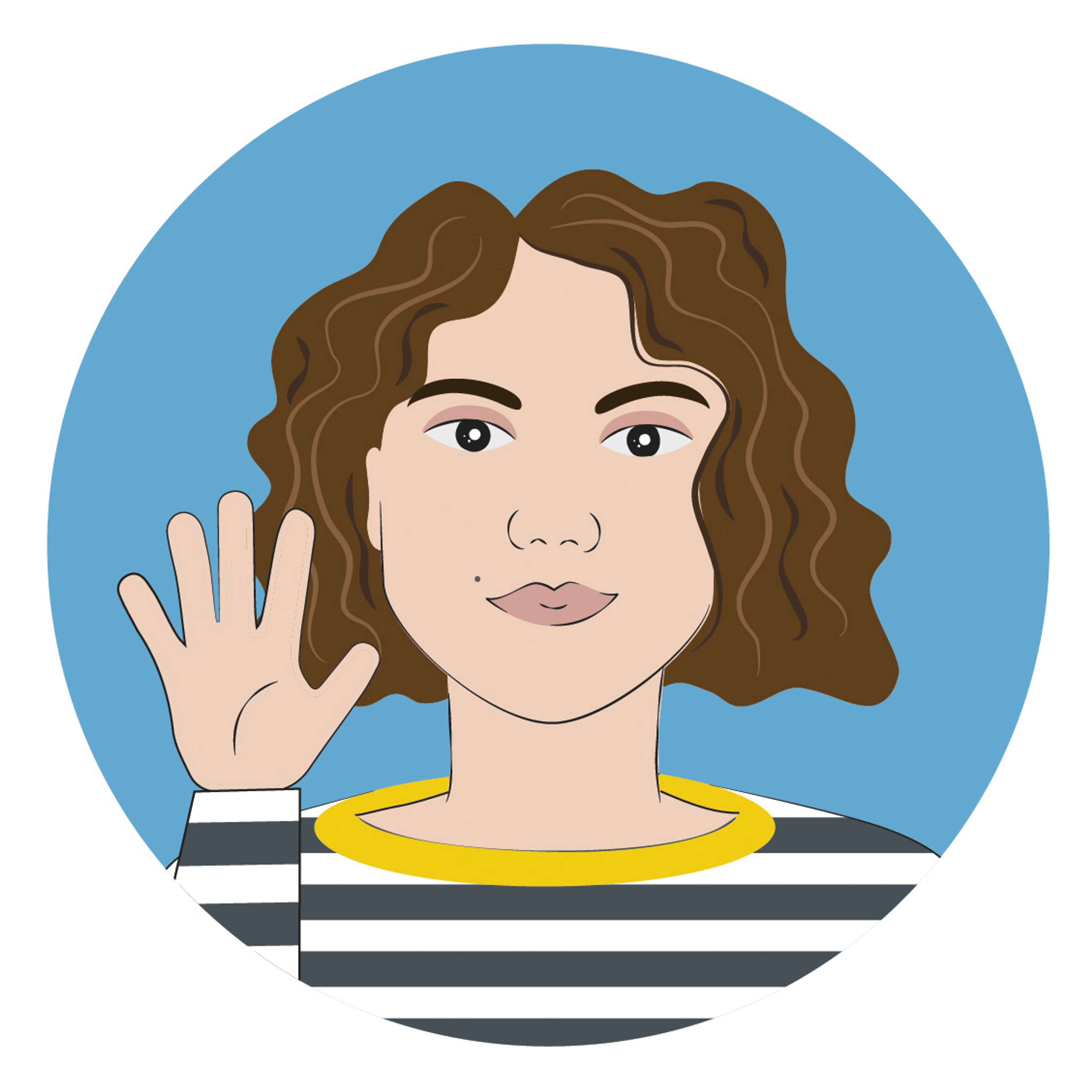 I draw myself by Maria Calvo Ojeda