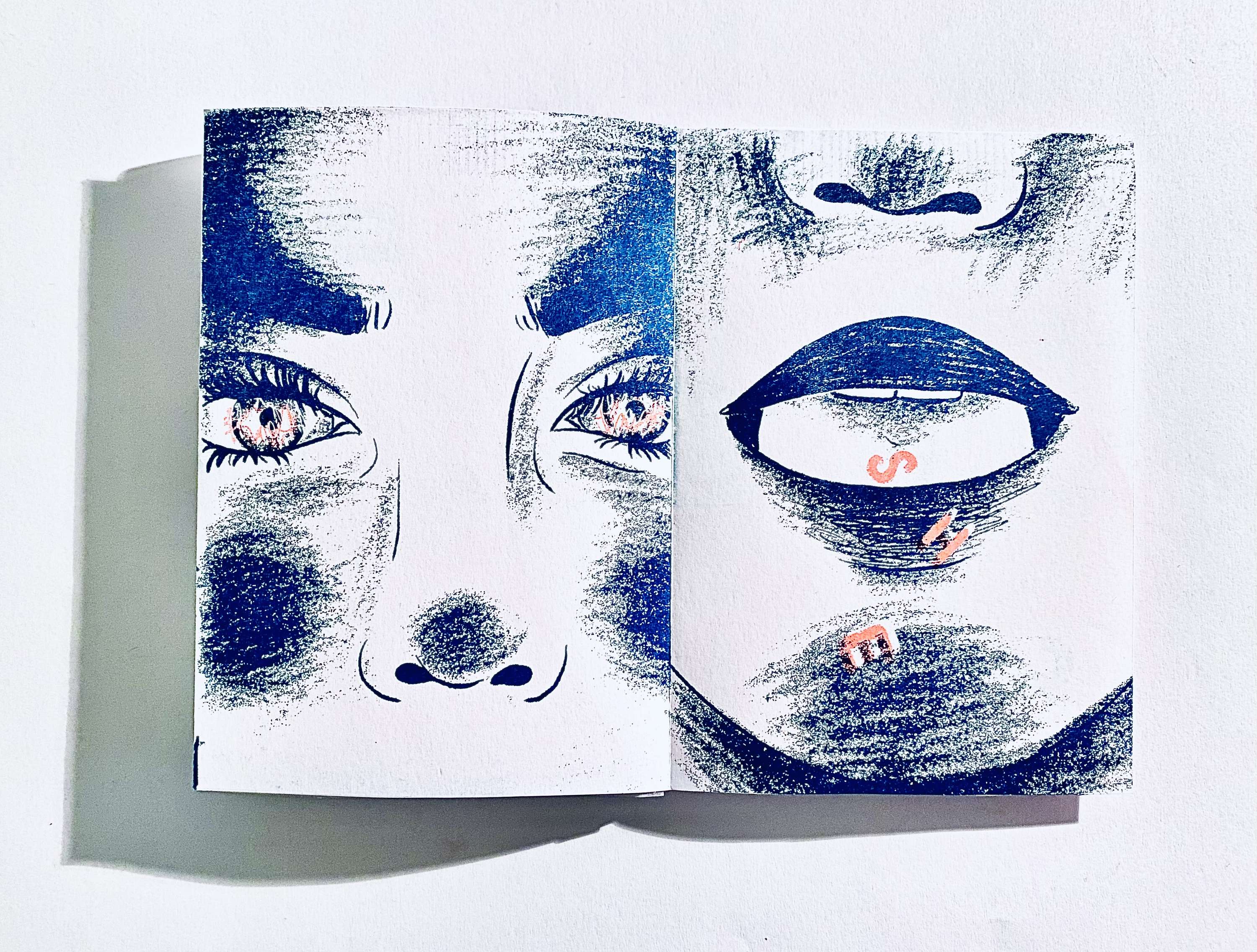 Risograph Poster Zines. Collaborative project with The Wellcome Collection Library. by Nika Mamedova