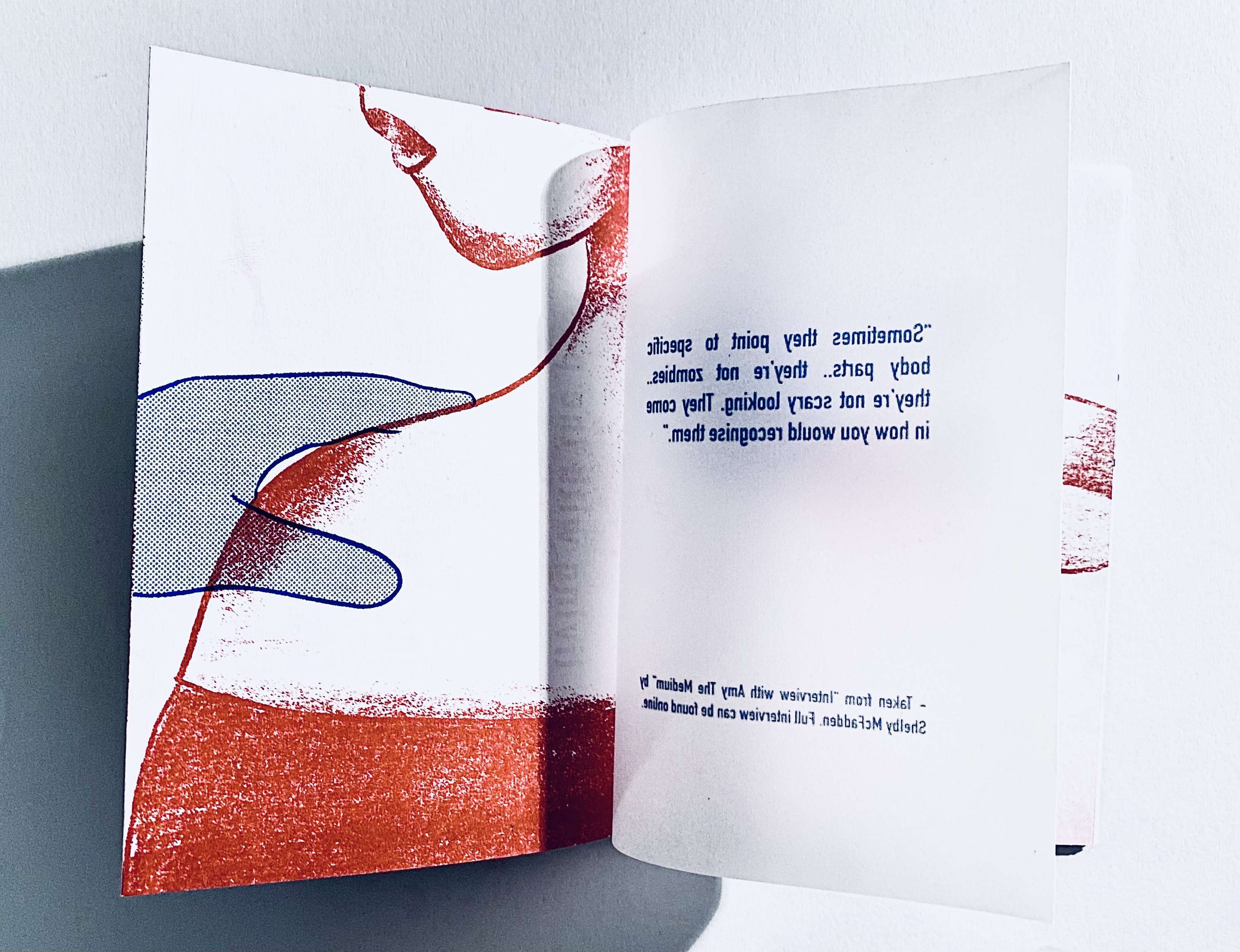 Risograph Poster Zines. Collaborative project with The Wellcome Collection Library. by Nika Mamedova