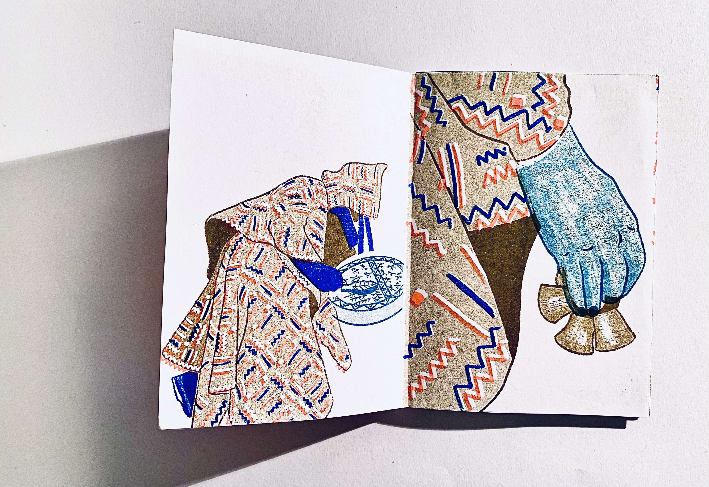 Risograph Poster Zines. Collaborative project with The Wellcome Collection Library. by Nika Mamedova