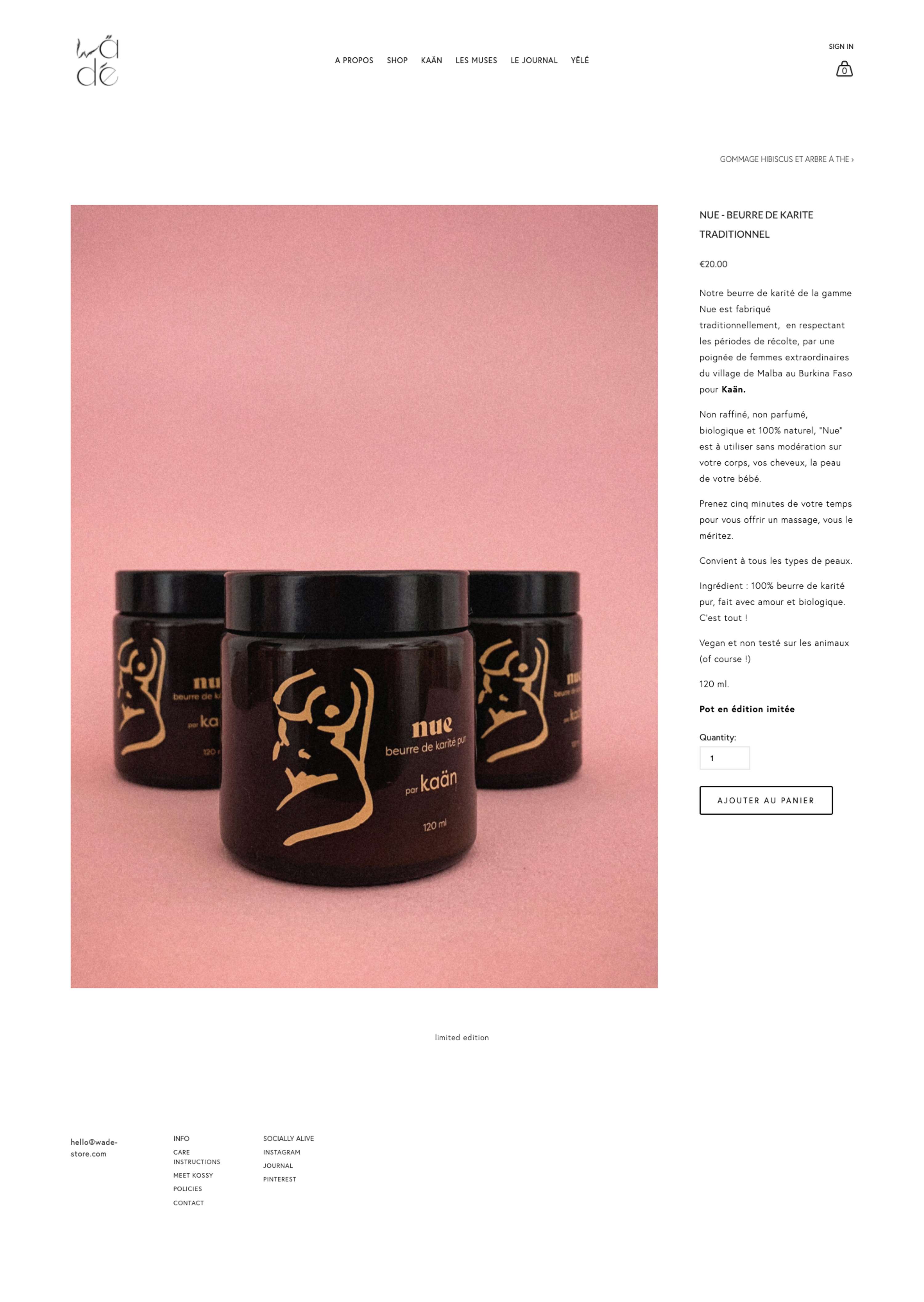 Creation of  a visual identity for cosmetic brand Kaän by Claire Zaniolo