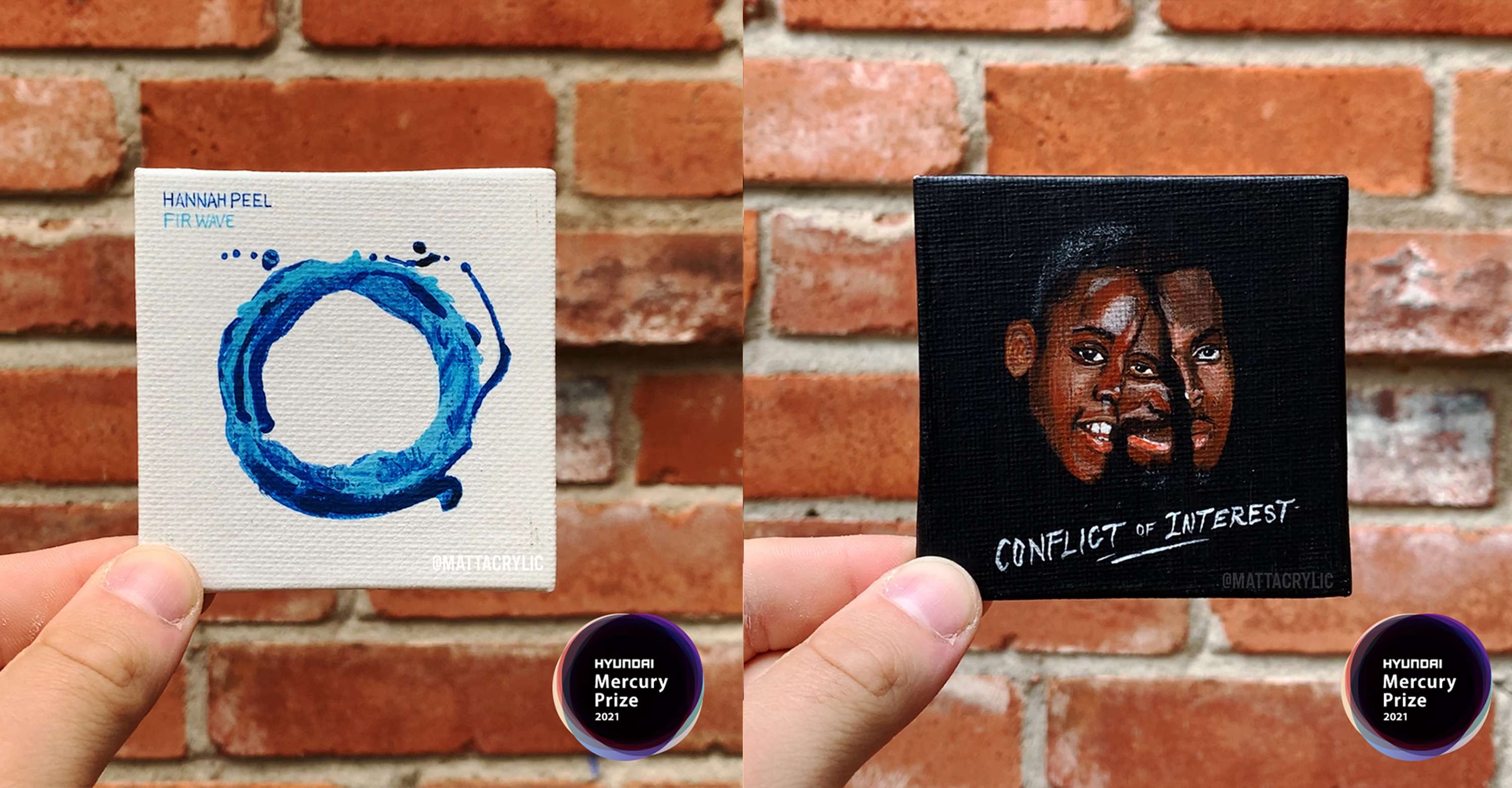 Hyundai Mercury Prize x Matt Acrylic activation by Alex Elder