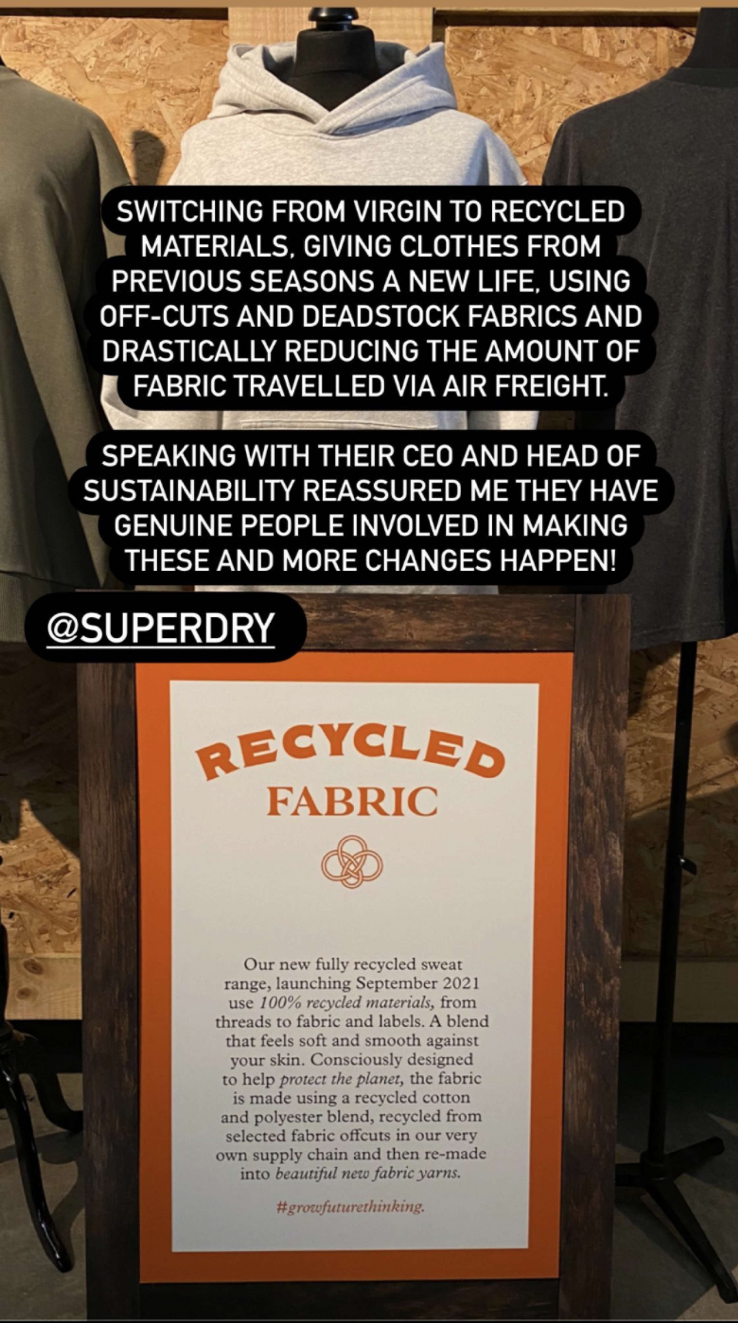 SUSPERDRY SUSTAINABLE EVENT AW21 by Anne Noyer-Burdloff