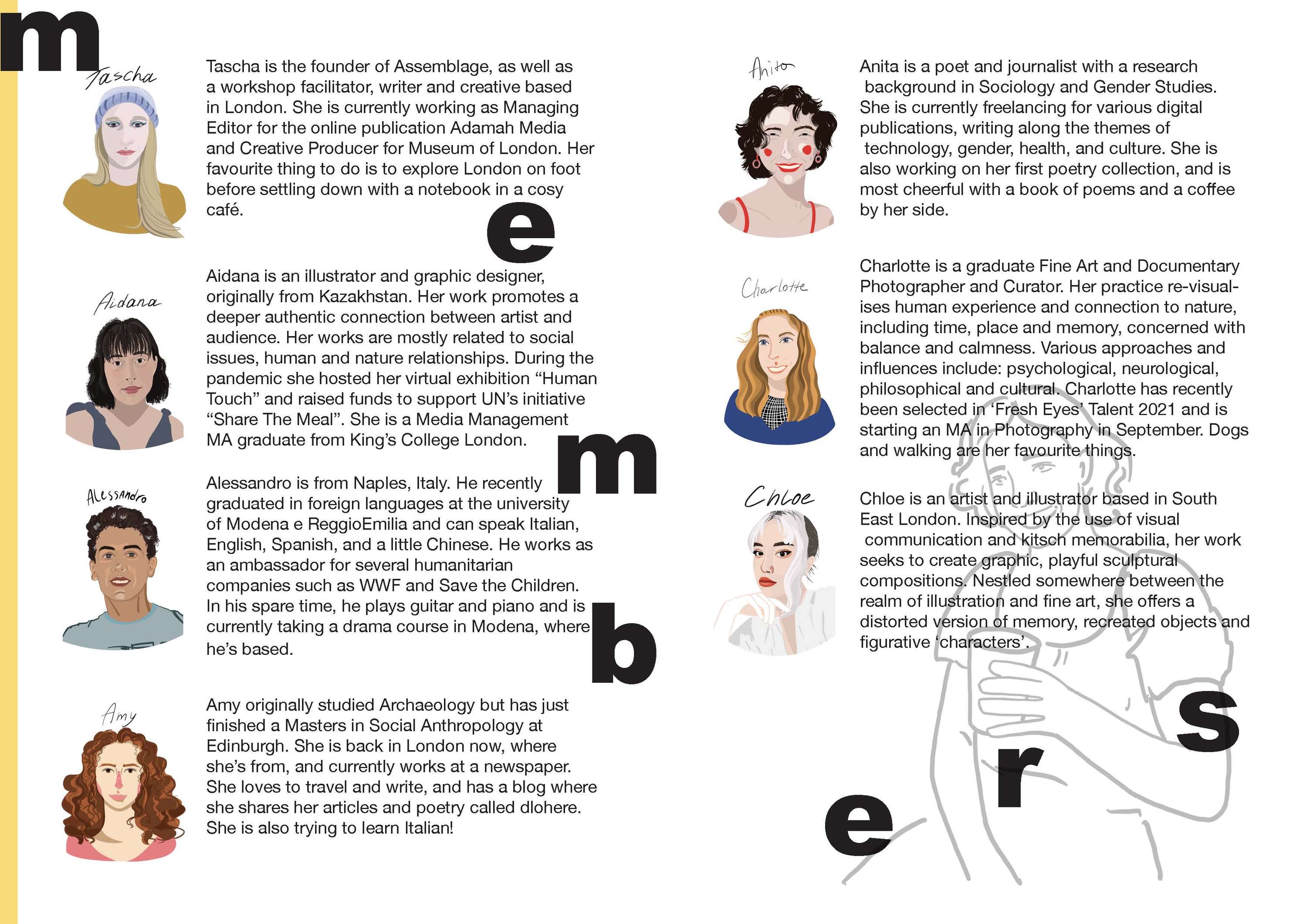 Curated and designed Zine 3 collaborately with Assemblage Collective 'We Think Too Much and Feel Too Little'. by Charlotte Dobson