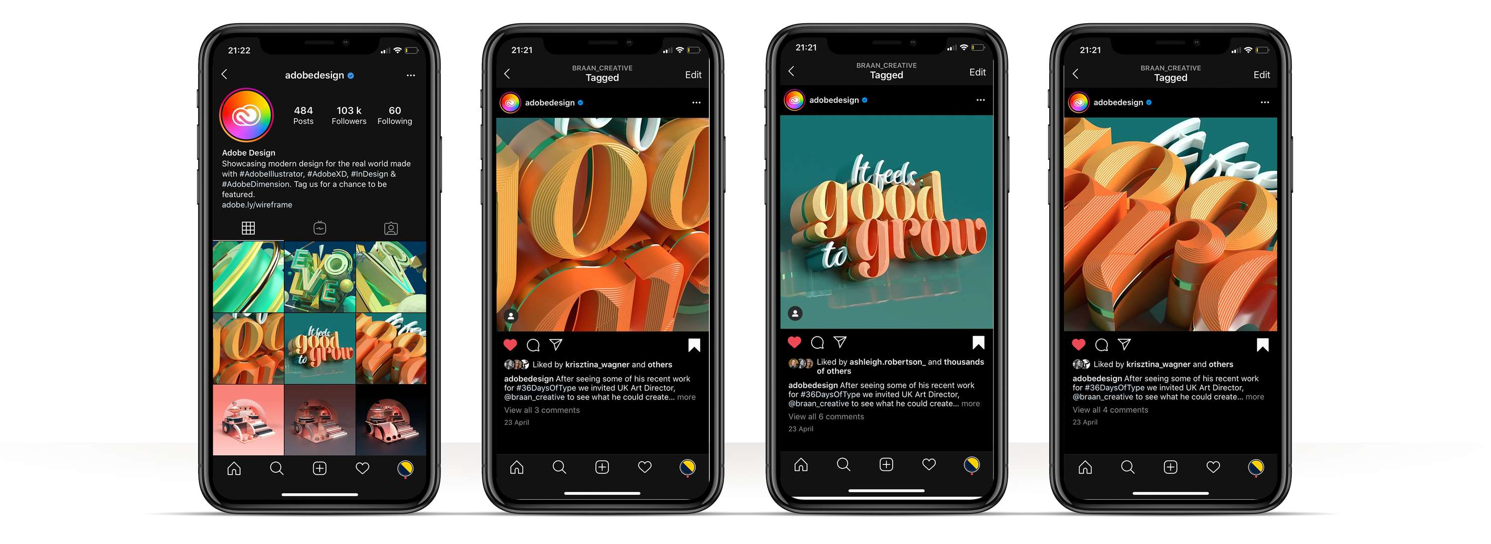 Adobe Dimension 3.2 // Live Type by Ryan Brown