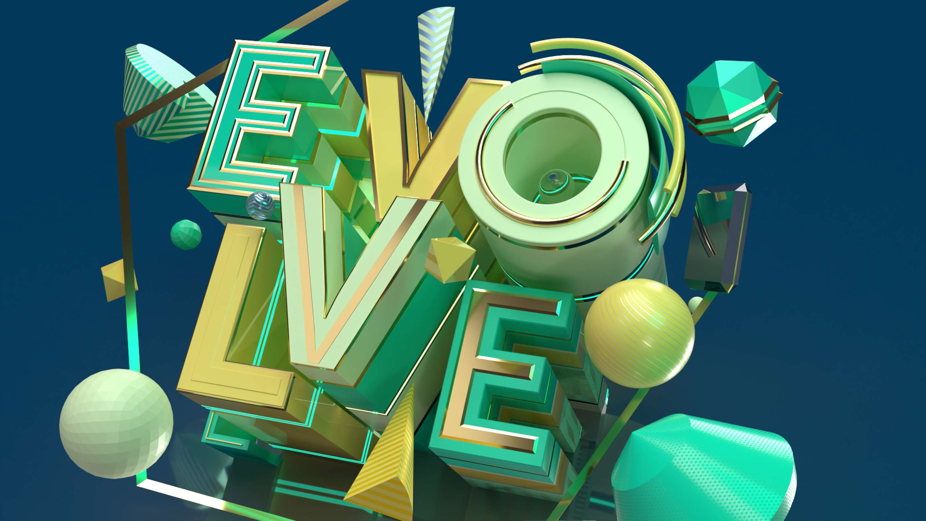 Adobe Dimension 3.2 // Live Type by Ryan Brown