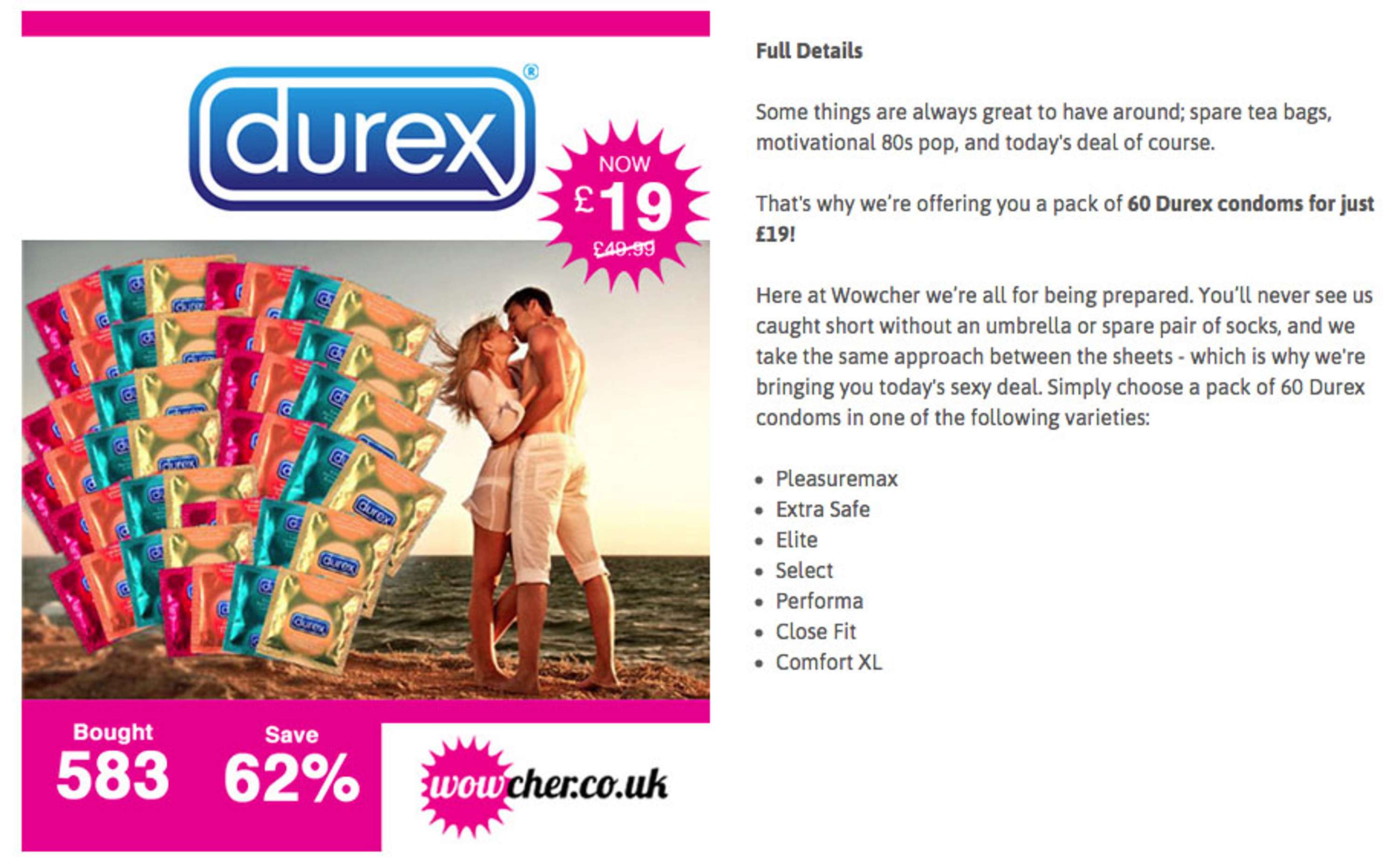 Wowcher: e-commerce copywriting and editing by Kaja Luke