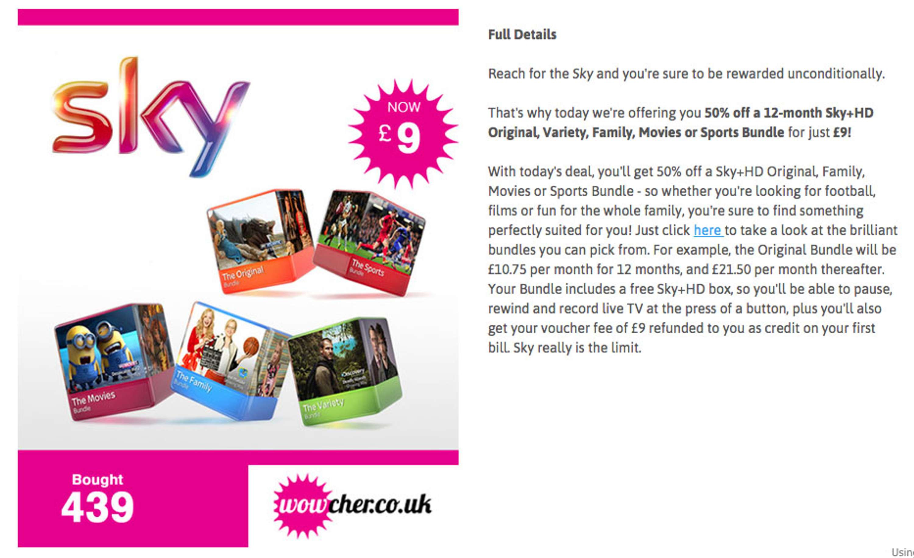 Wowcher: e-commerce copywriting and editing by Kaja Luke